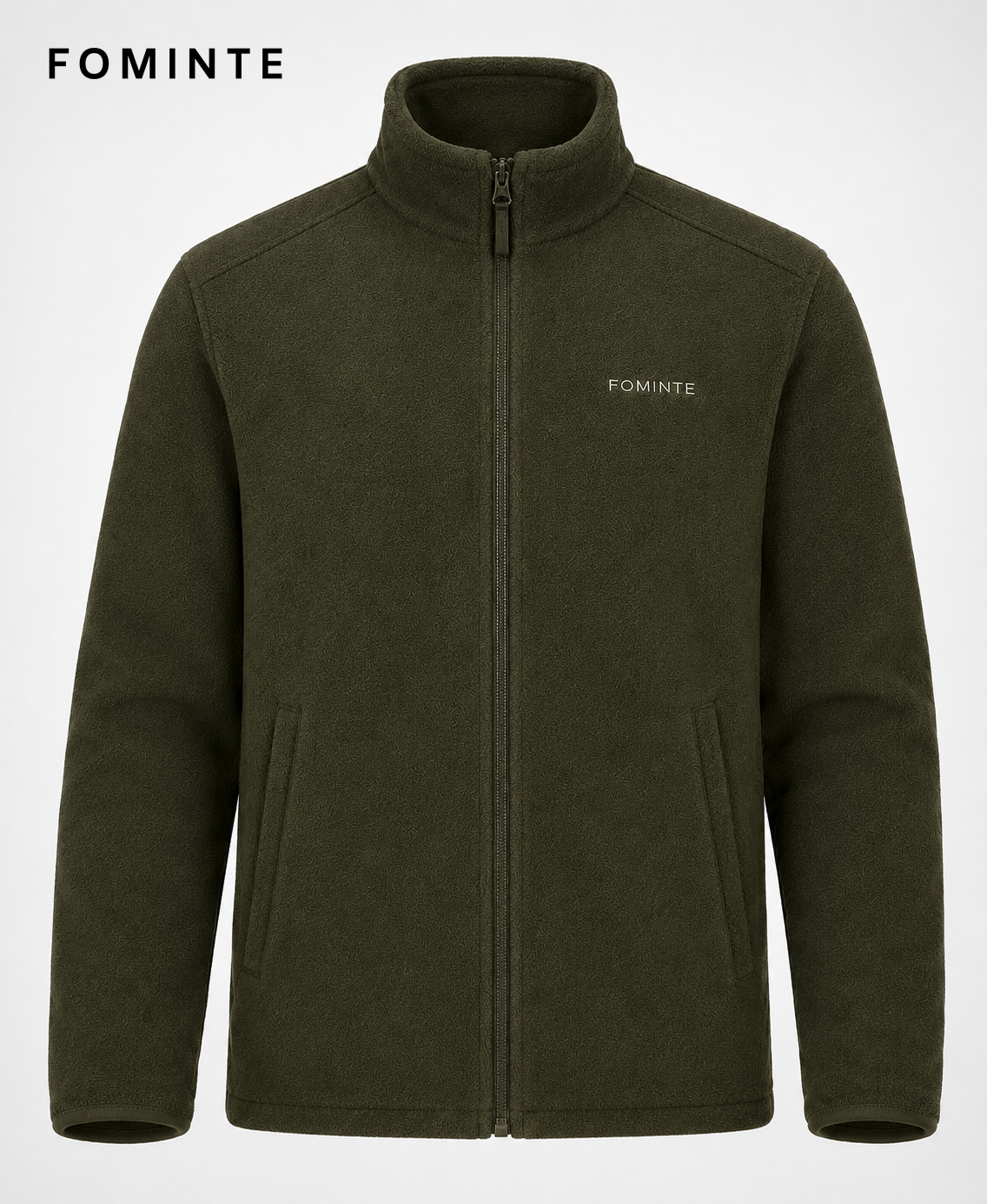 Dark Olive Fleece Jacket for Outdoor Apparel Collections