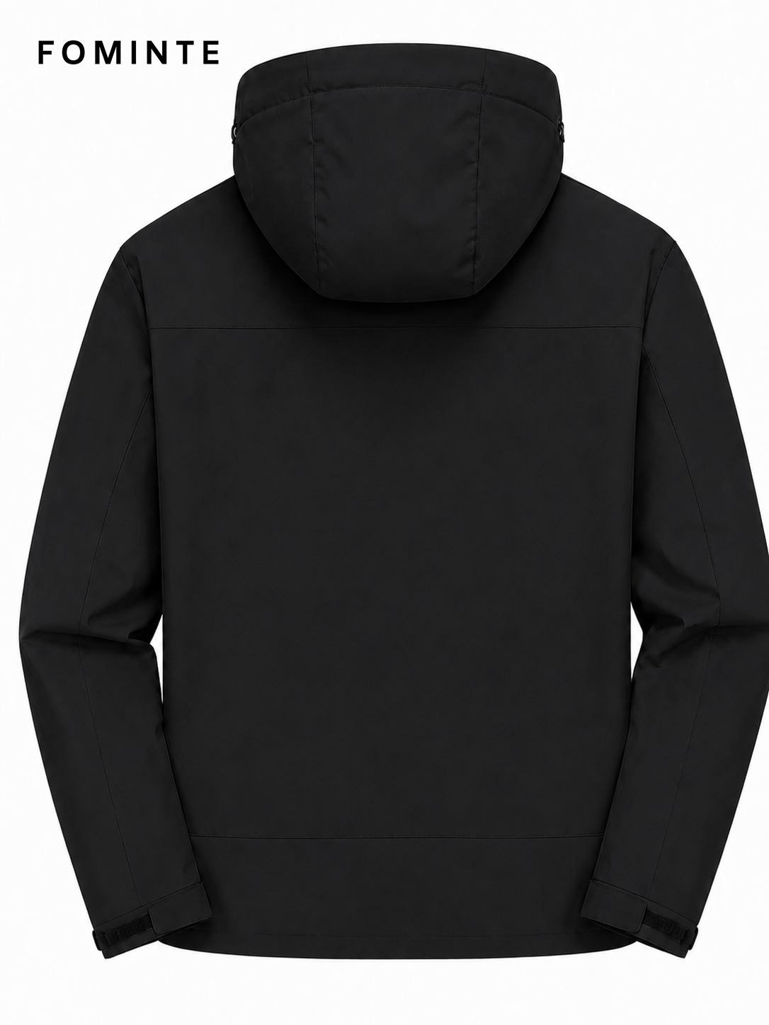 Black Men's Hooded Softshell Jacket Wholesale Custom Outerwear - FM0802000441-3