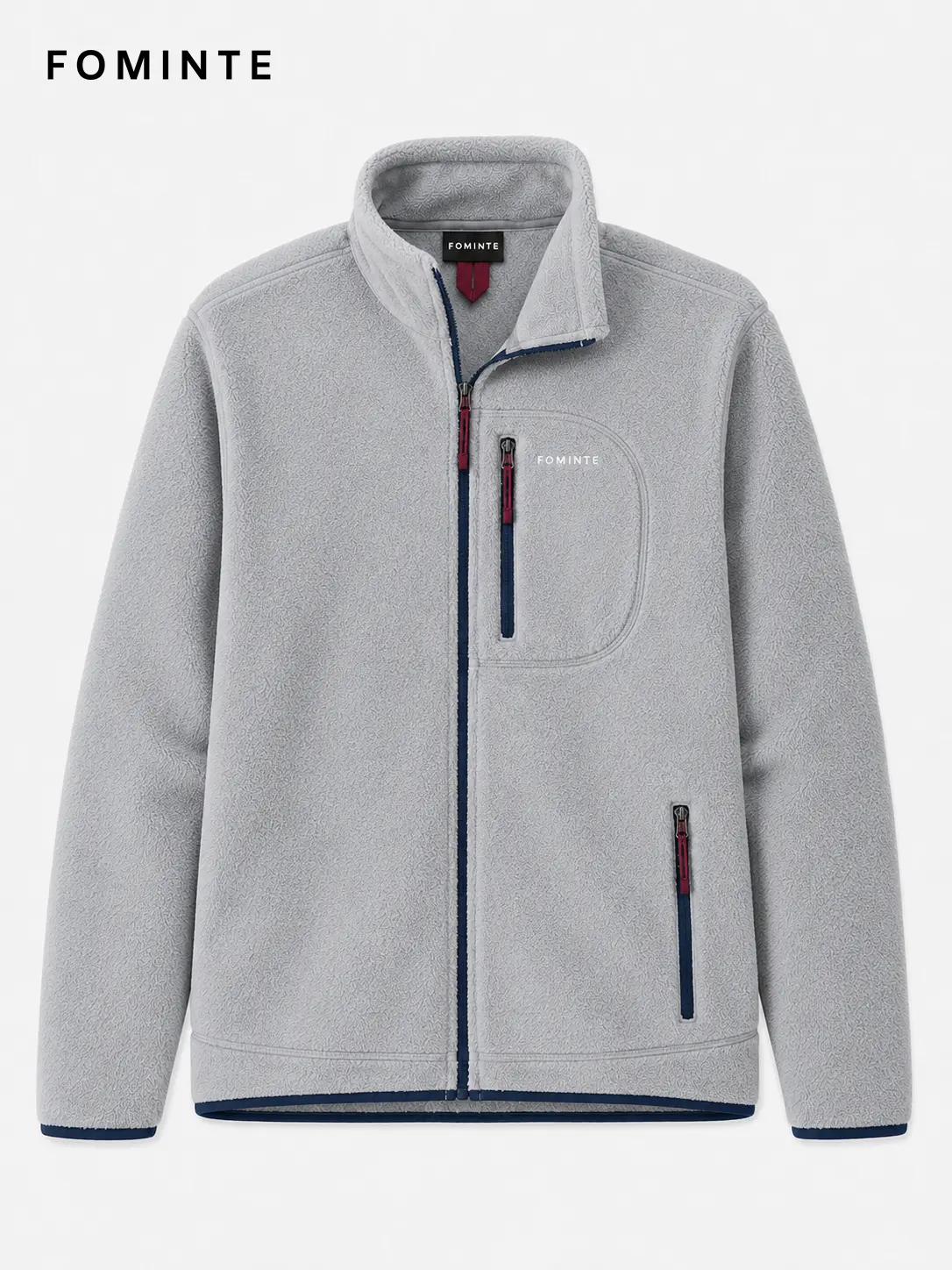Men's Silver Grey Contrast Panel Outdoor Softshell Jacket