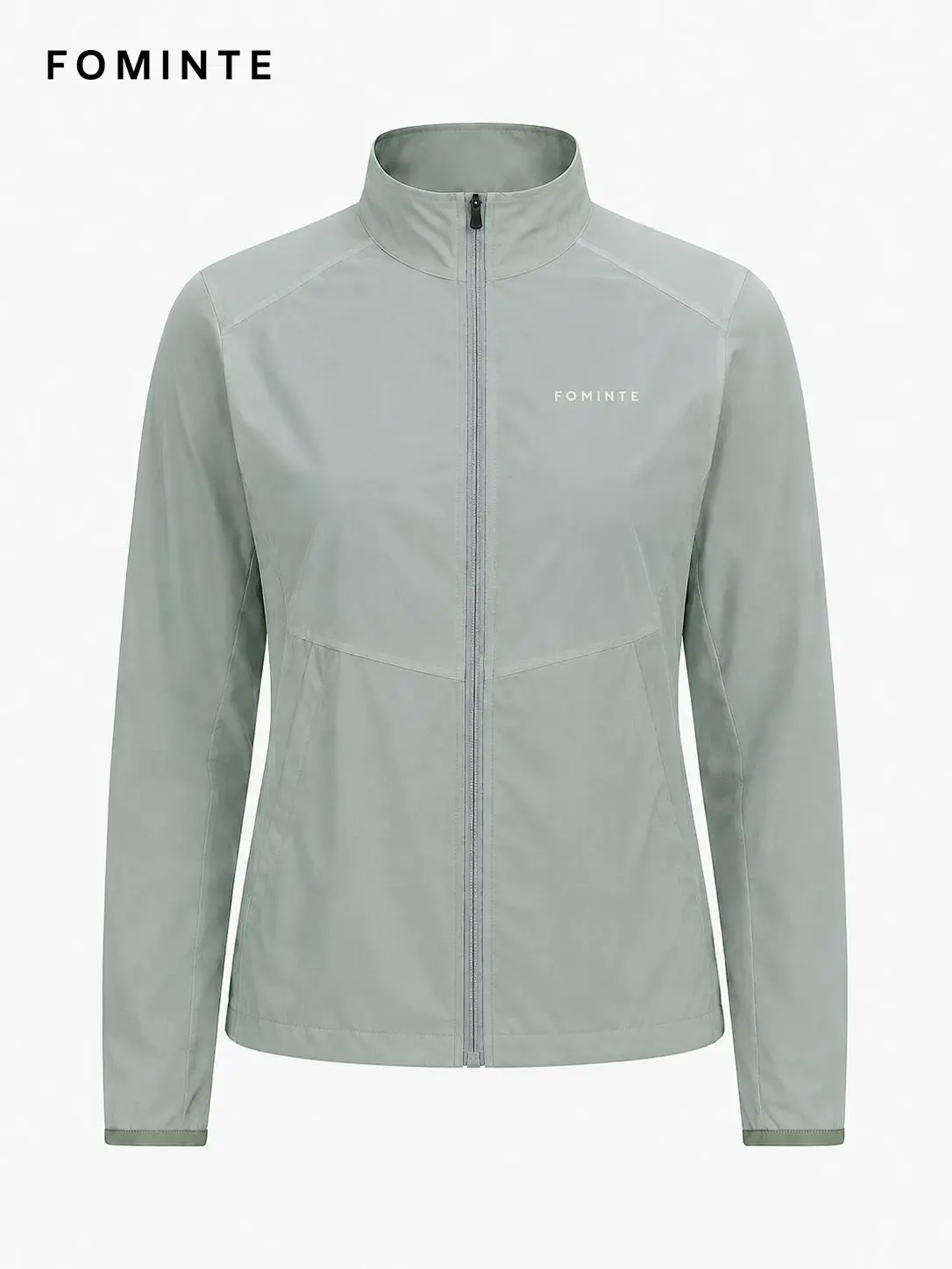Women's Pasture Green Stand Collar Softshell Jacket