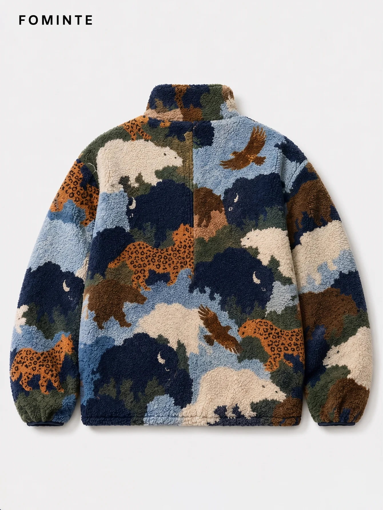Fleece Half-Zip Pullover - All-Over Print Wholesale Custom Sportswear - FM0802000400-4
