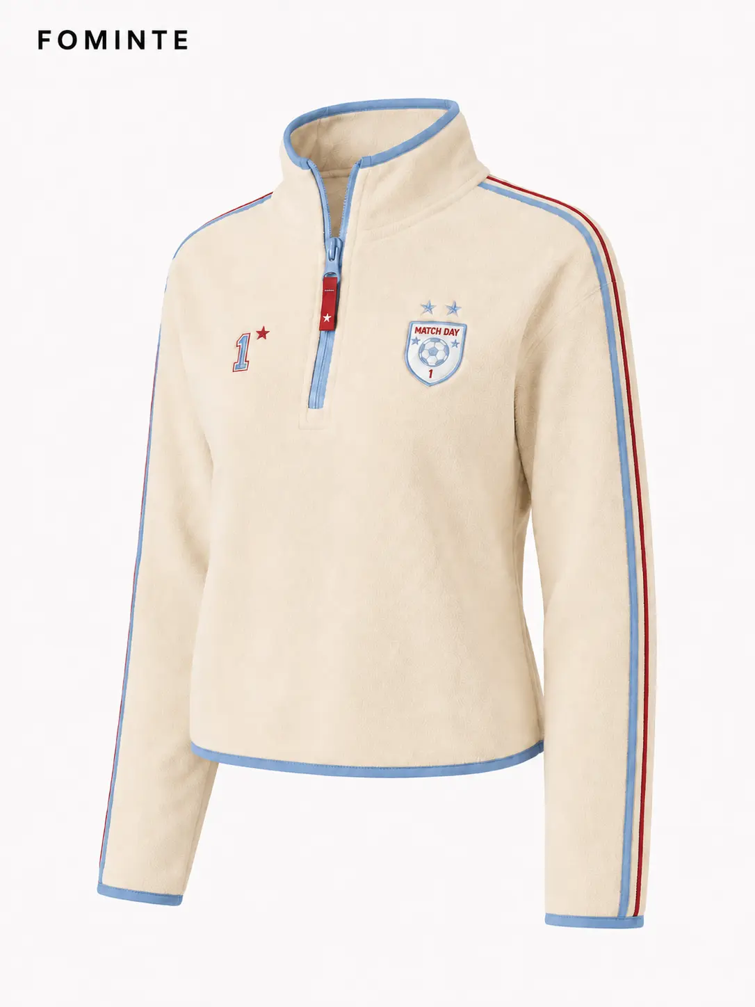 [Copy]Fleece Stand Collar Pullover - Solid Color Wholesale Custom Sportswear - FM0802000401-3
