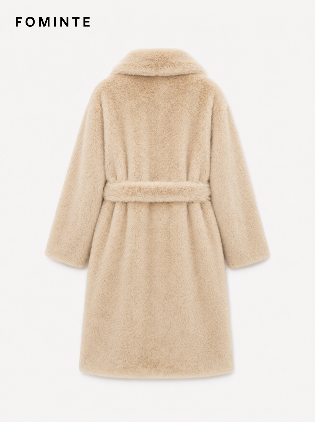 Wholesale Faux Fox Fur Notched Collar Jacket - FM0202000064