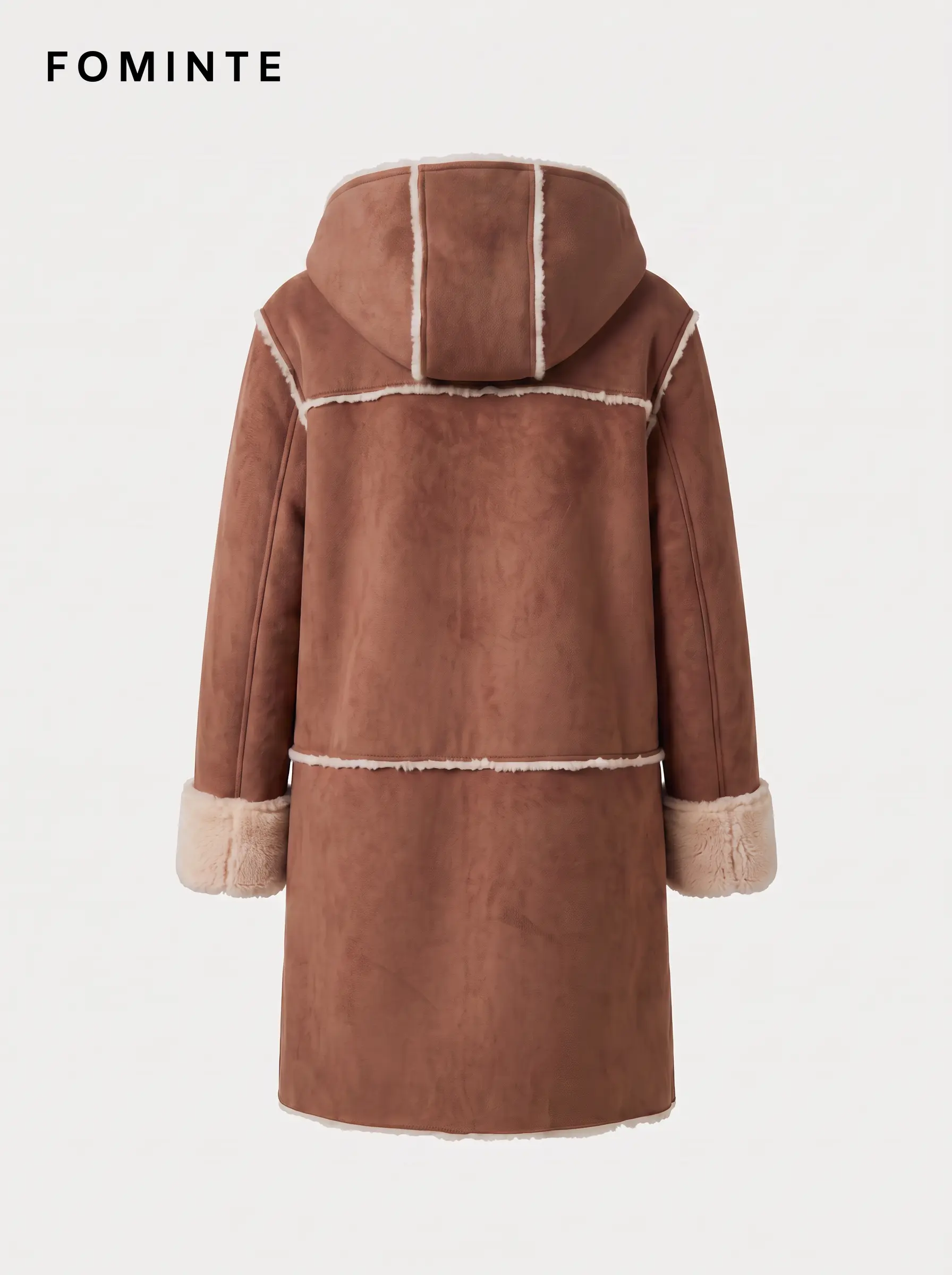 Wholesale Long Faux Shearling Duster Coat - FM0302000078