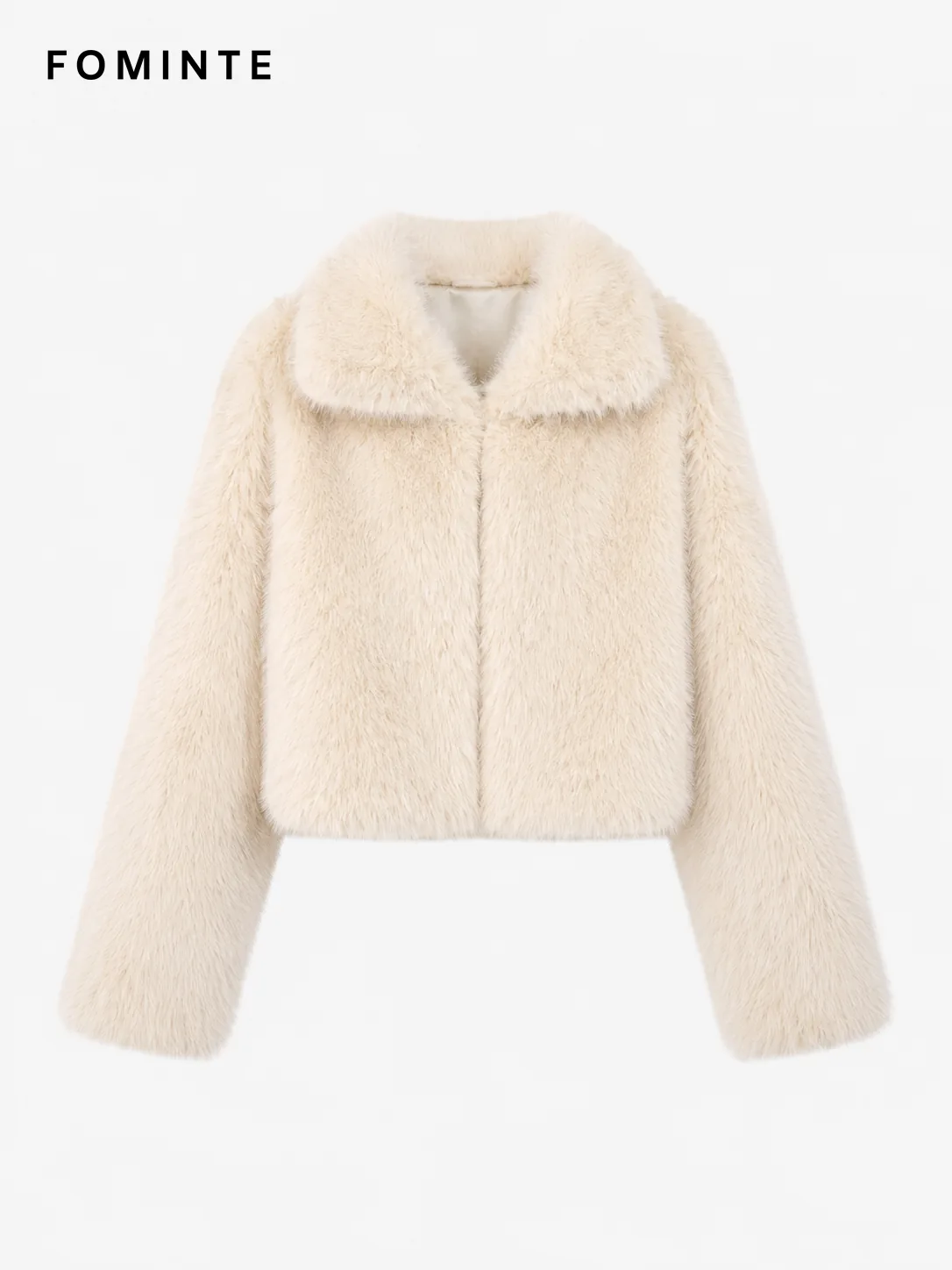 White Faux Fur Bomber Jacket Wholesale