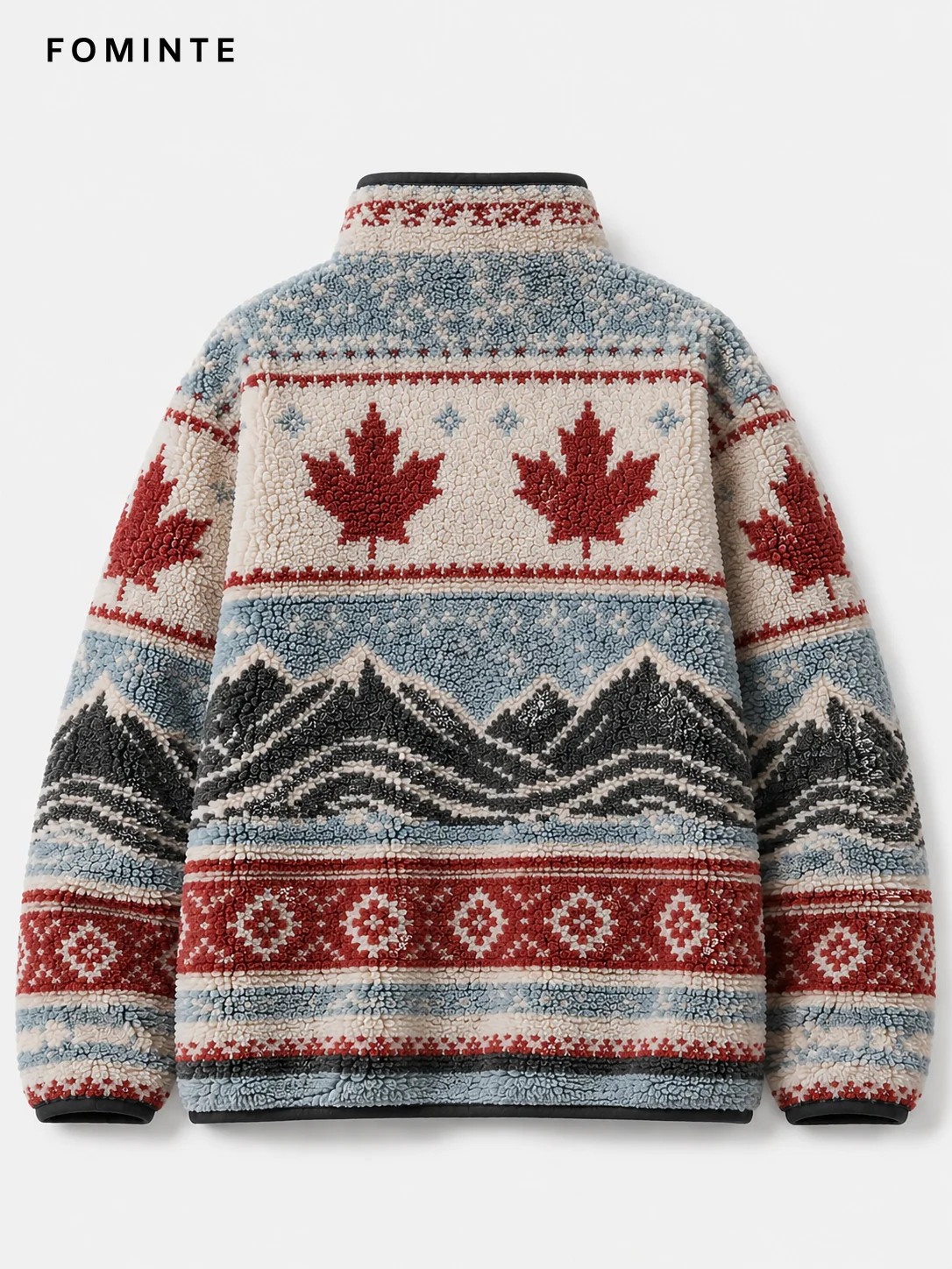 Fleece Half-Zip Pullover - All-Over Print Wholesale Custom Sportswear - FM0802000399-5