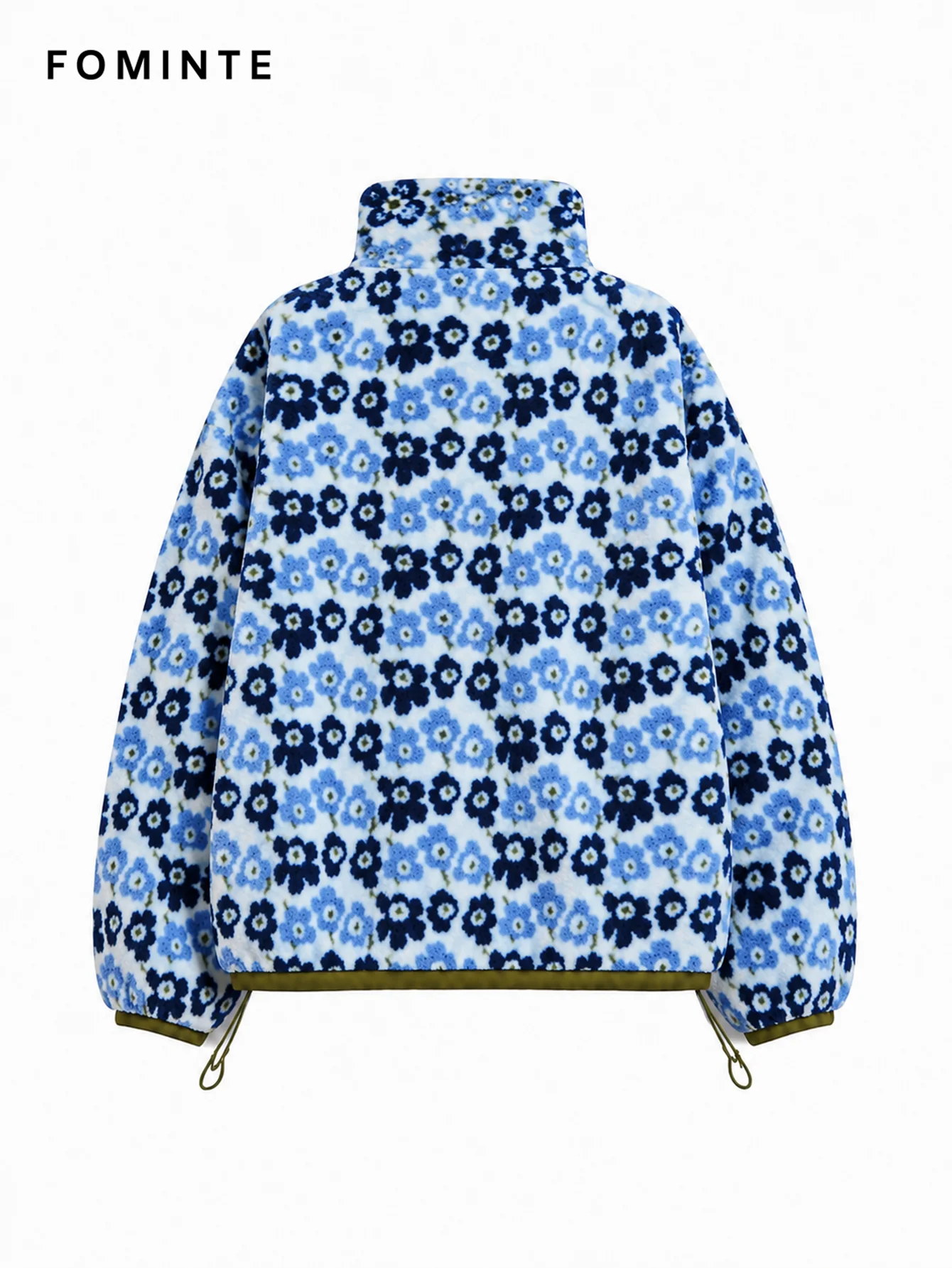 Fleece Half-Zip Stand Collar Pullover - All-Over Print Wholesale Custom Sportswear - FM0801000412-4