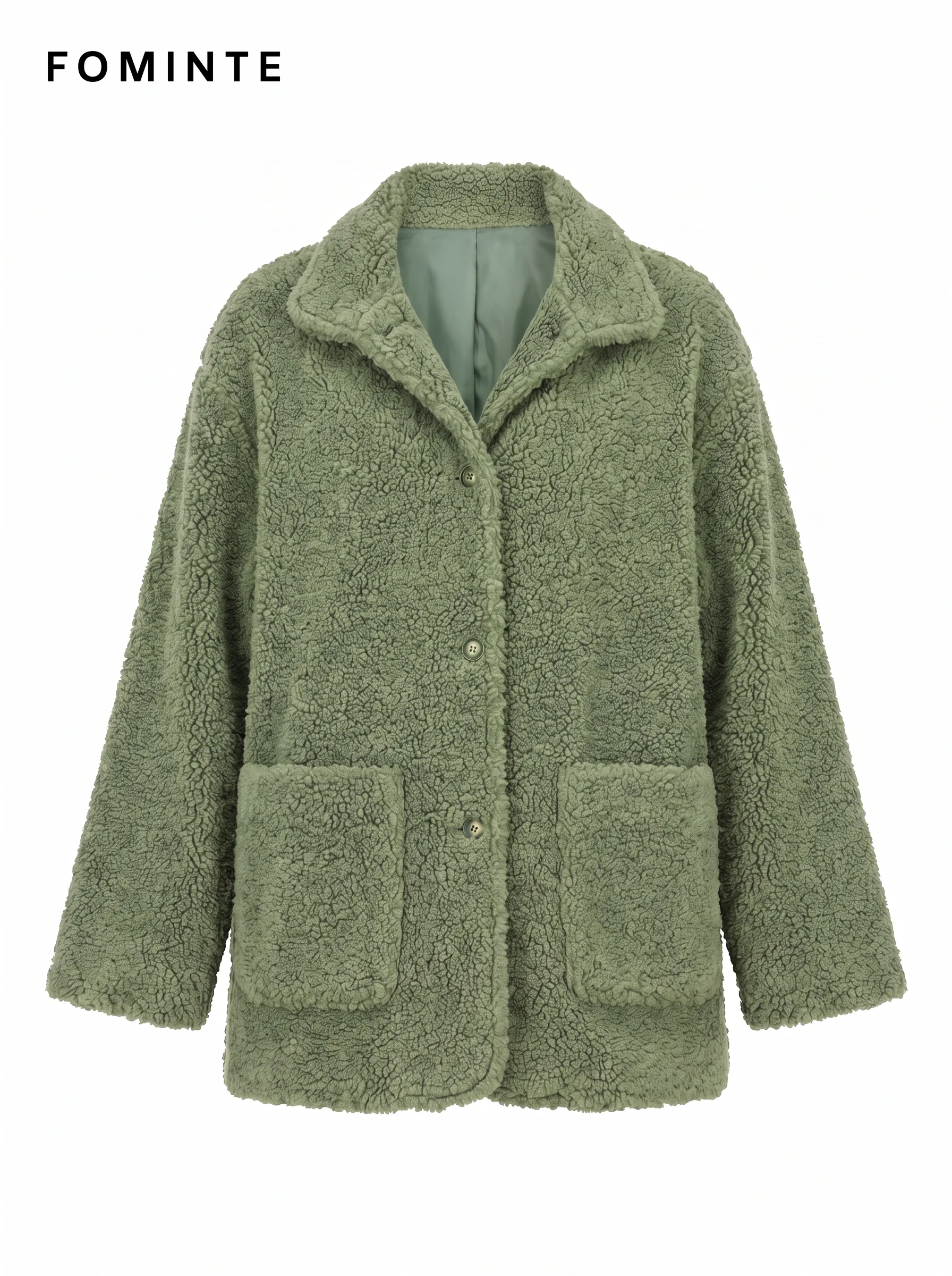 WholesaleFully Lined Sherpa Fleece Car Coat - FM0302000070