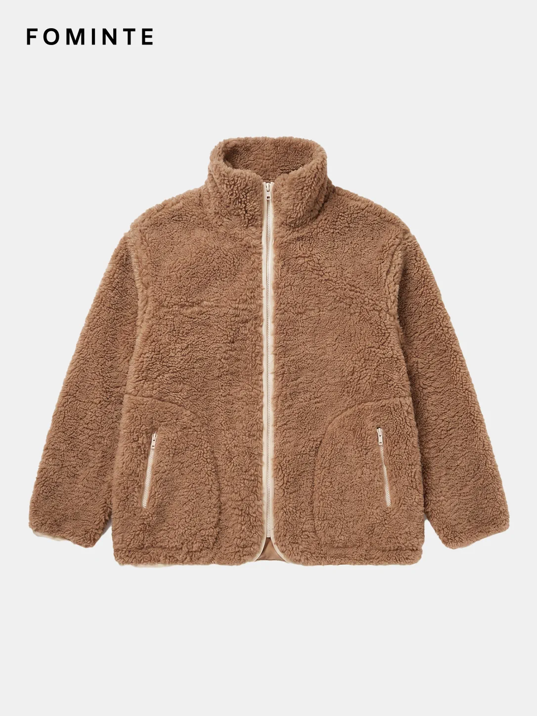 WholesaleTeddy Sherpa Fleece Jacket (Camel/Brown) - FM0302000074