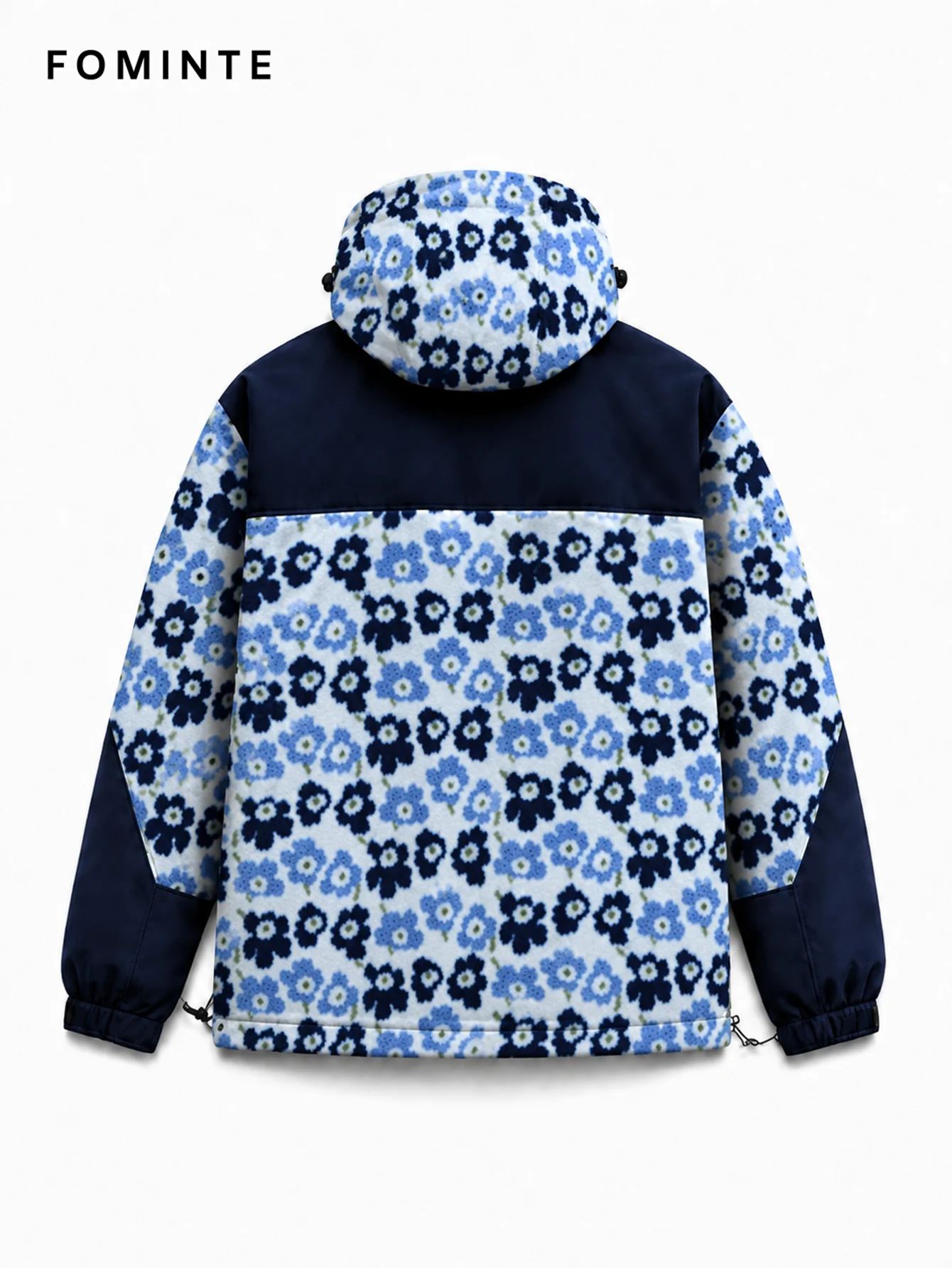 Fleece Outdoor Spliced Windbreaker - All-Over Print Wholesale Custom Sportswear - FM0801000412-5