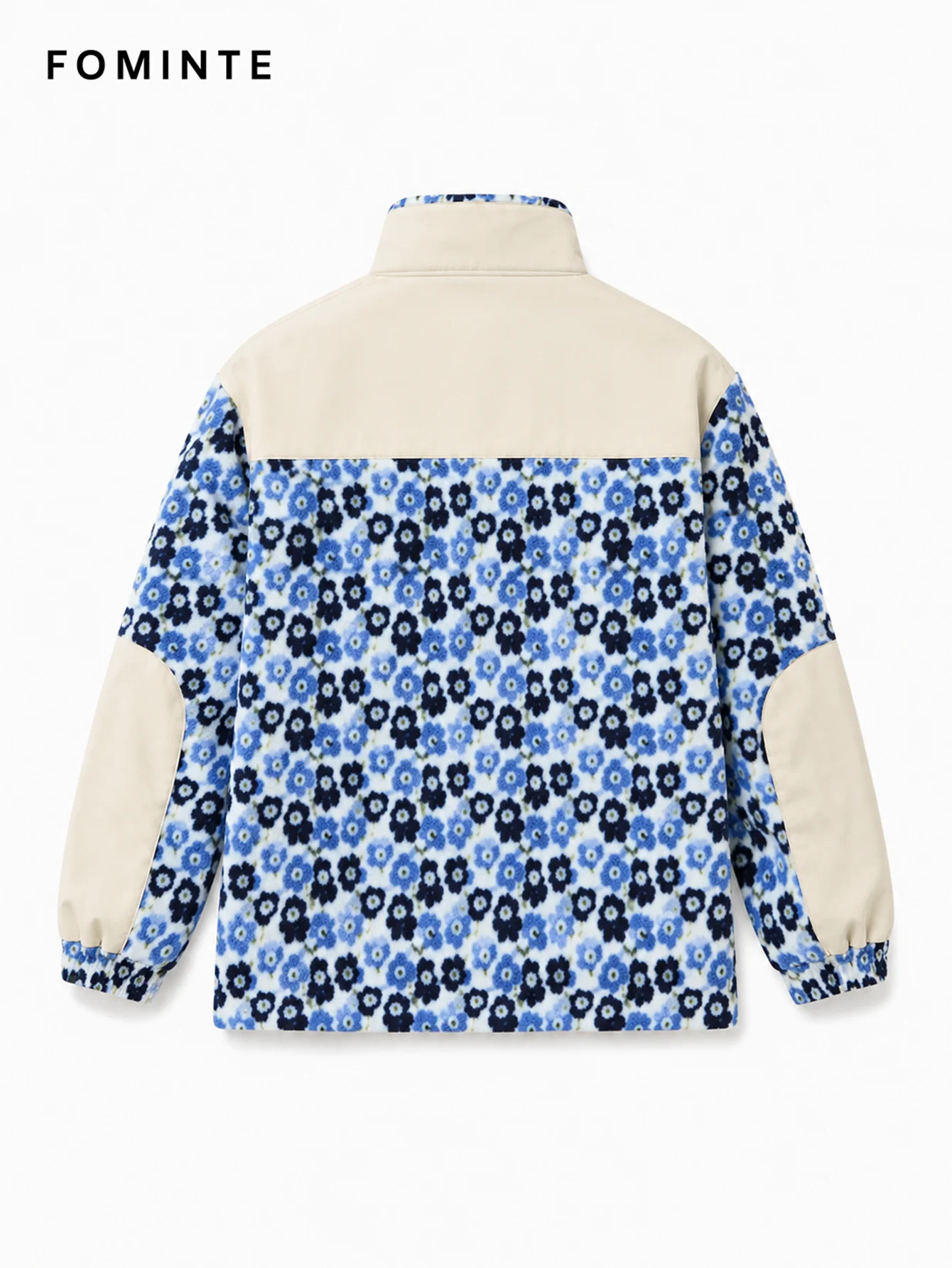 Fleece Outdoor Spliced Stand Collar Pullover - All-Over Print Wholesale Custom Sportswear - FM0801000412-6