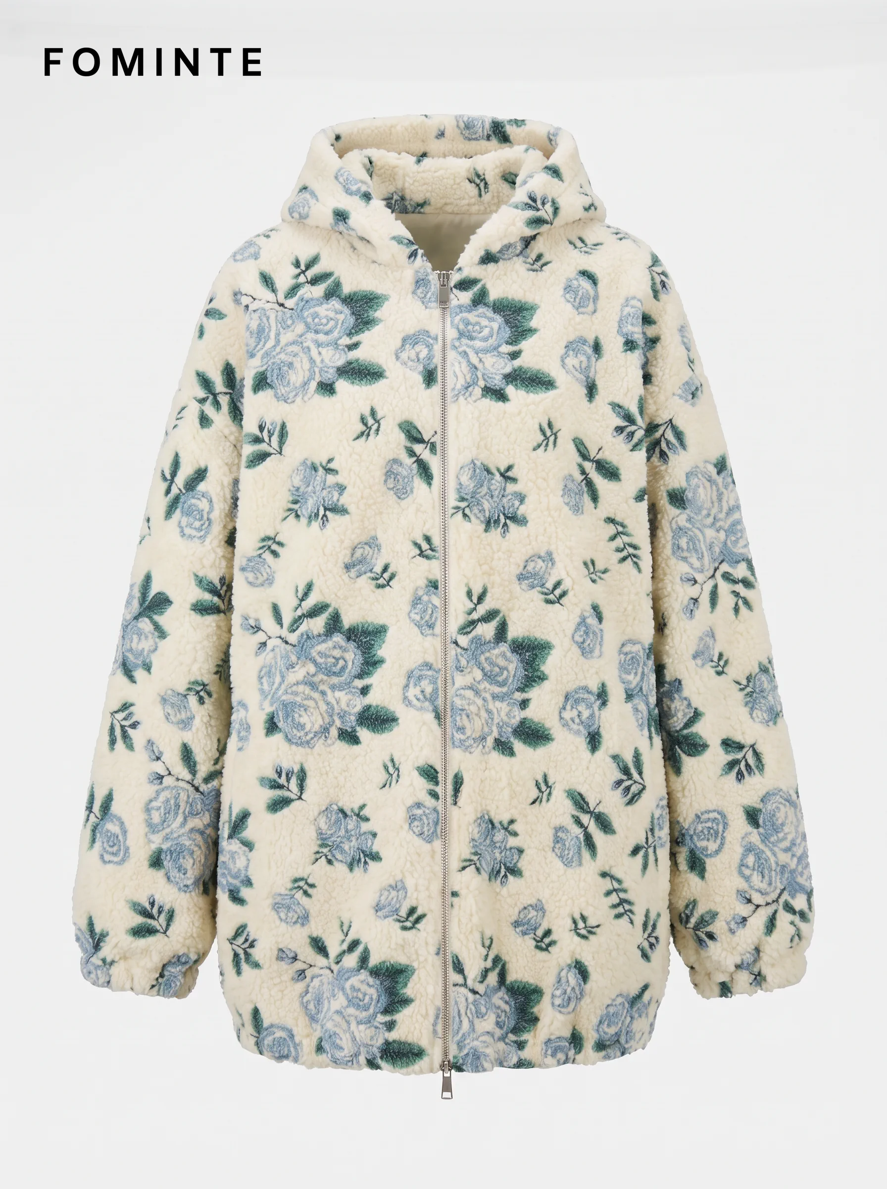 WholesaleHigh-Pile Sherpa Fleece Stand-Collar Jacket - S014100349