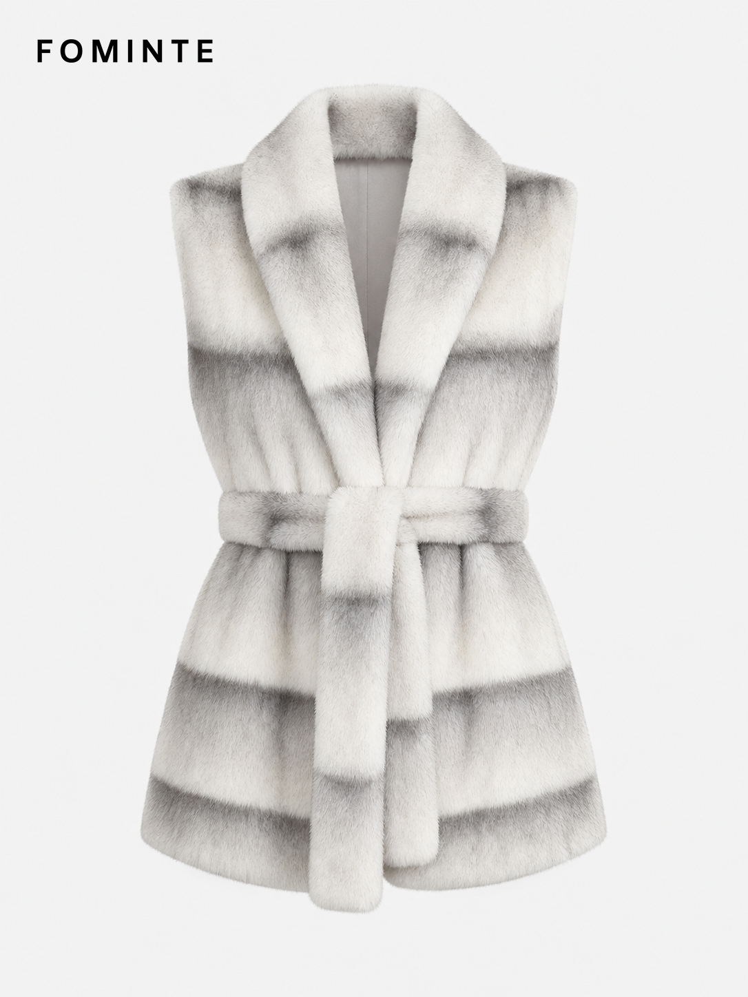 Ivory White Boutique Printed Faux Fur Jacket Wholesale