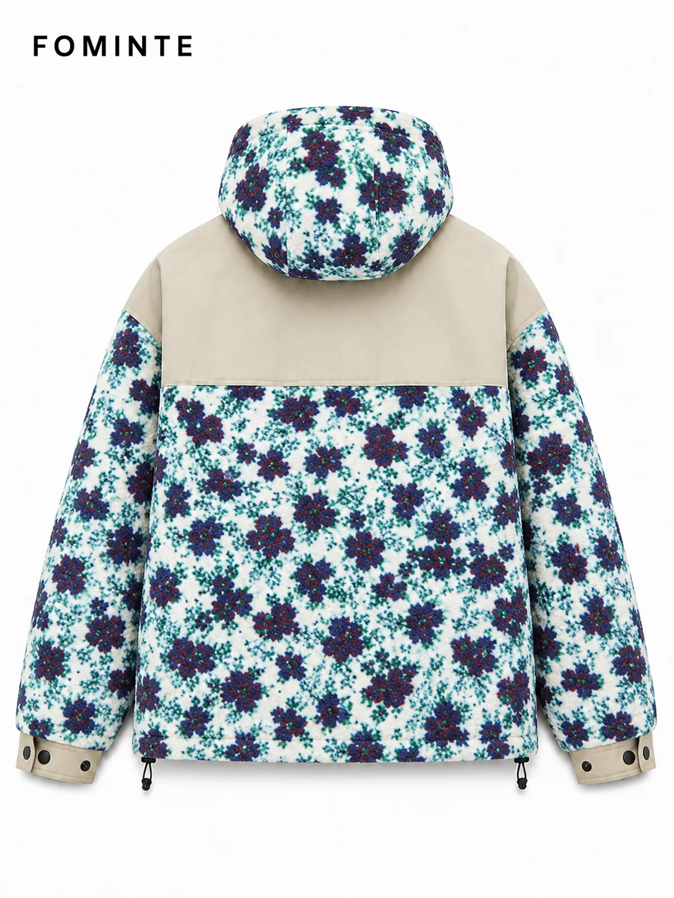 Fleece Outdoor Spliced Windbreaker - All-Over Print Wholesale Custom Sportswear - FM0801000413-5