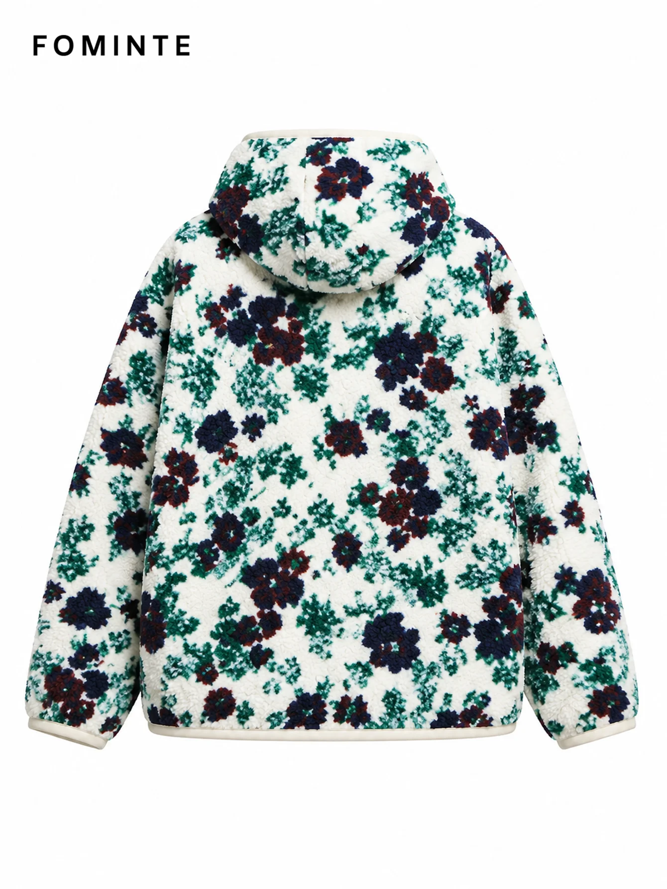 Fleece Hooded Jacket - All-Over Print Wholesale Custom Sportswear - FM0801000413-1