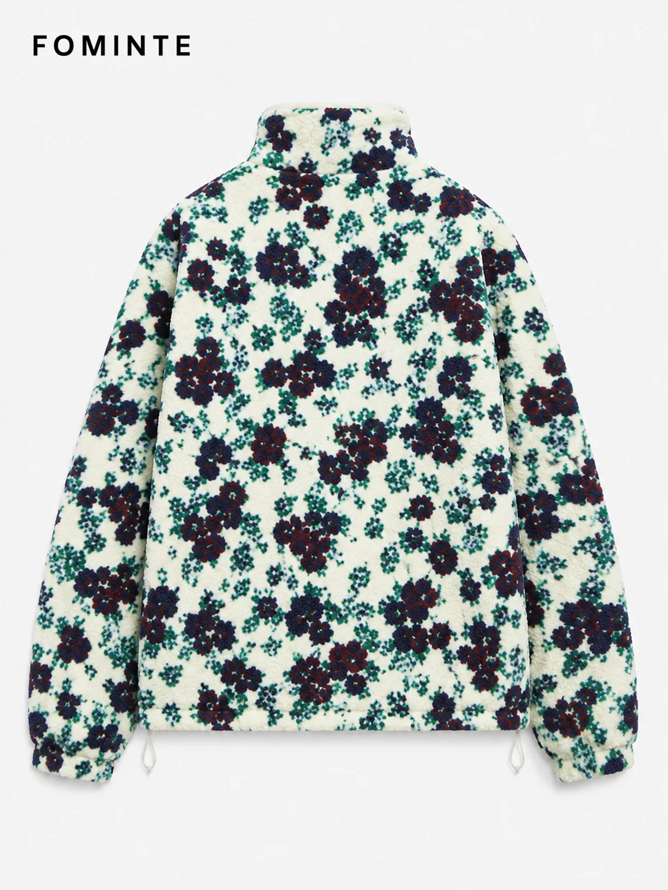 Fleece High Collar Full-Zip Jacket - All-Over Print Wholesale Custom Sportswear - FM0801000413-3