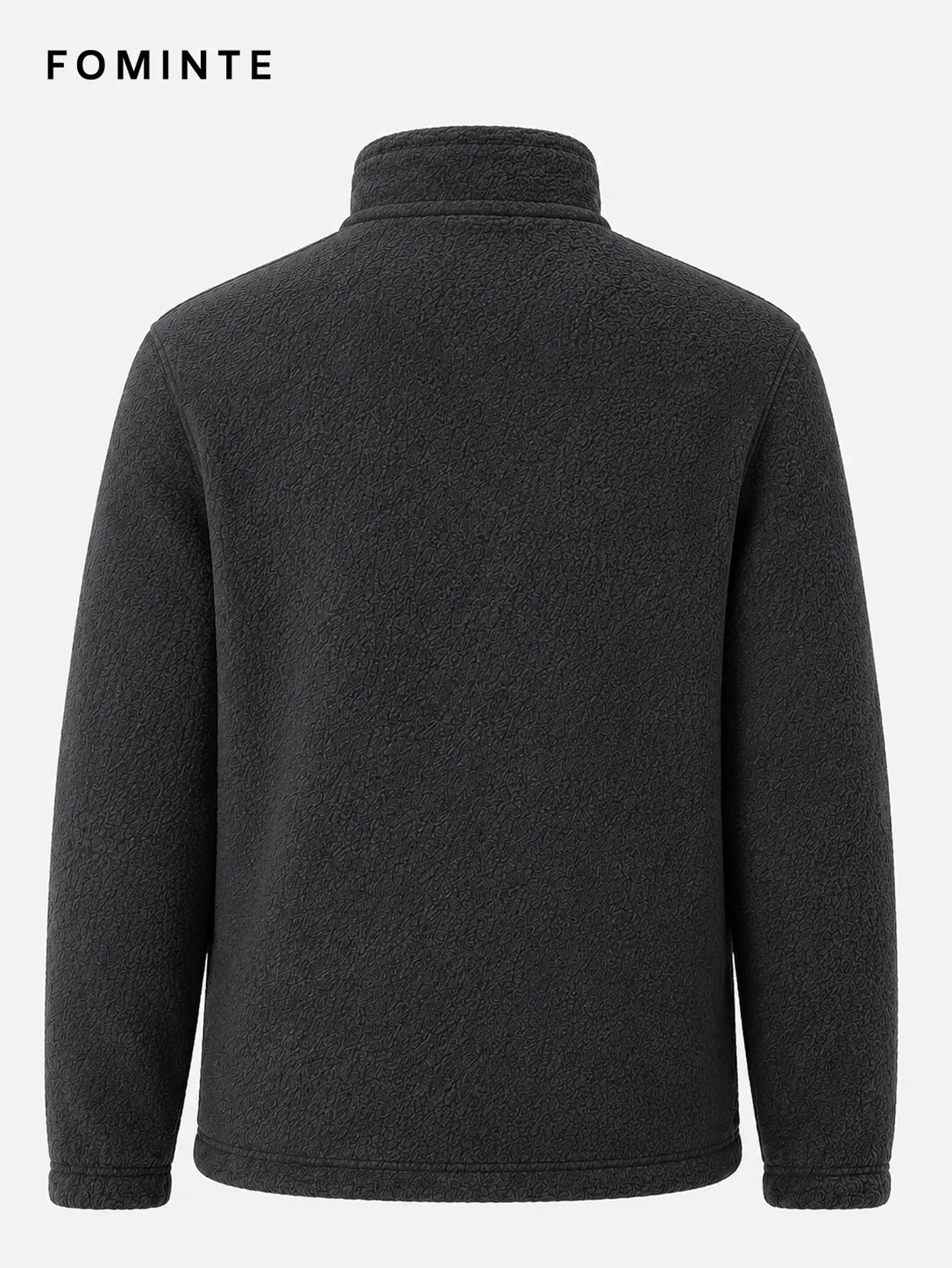 Charcoal Quarter-Zip Pullover Fleece FM0801000418