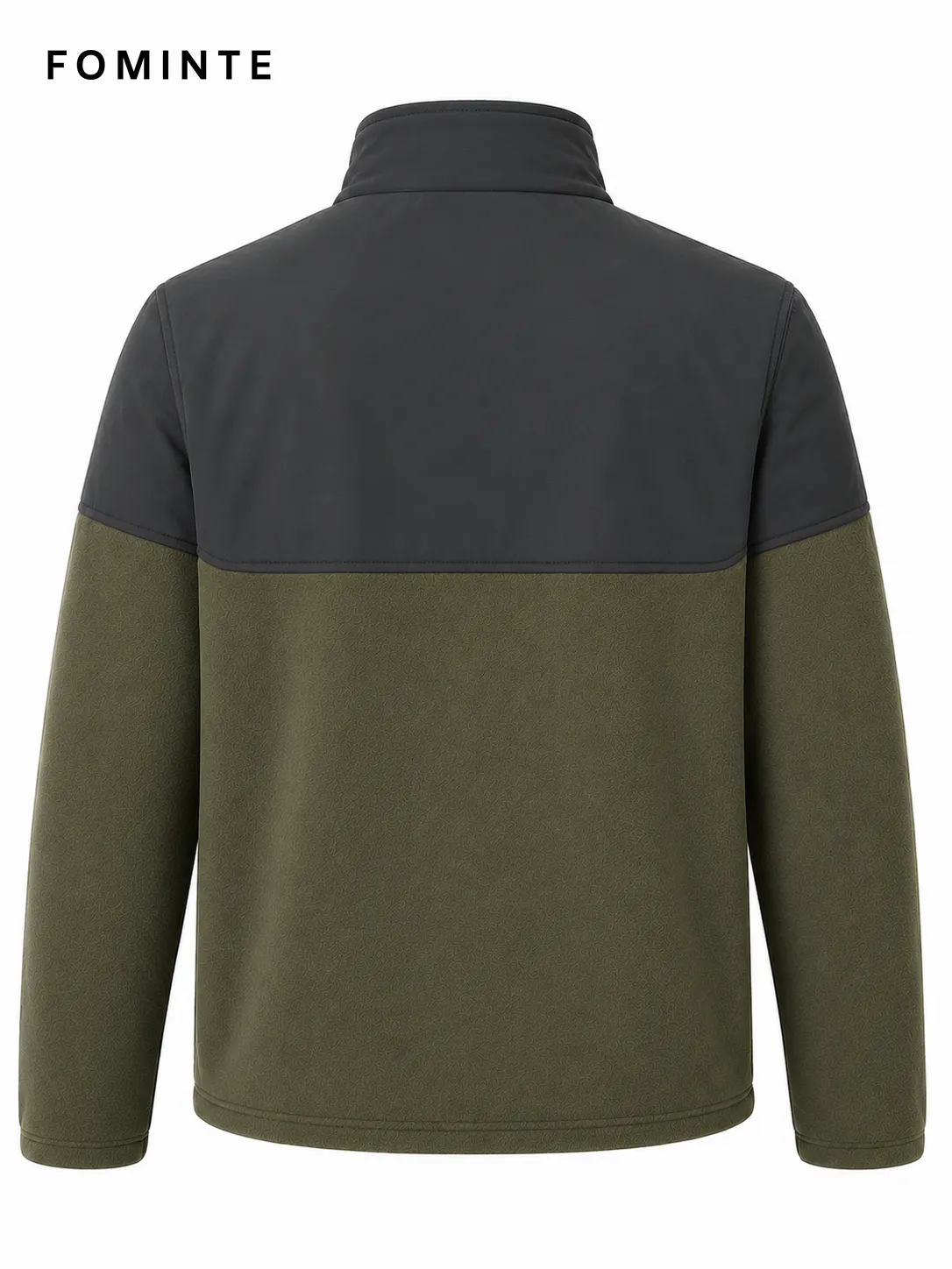 Colorblock Windproof Panel Fleece Jacket FM0801000421-1