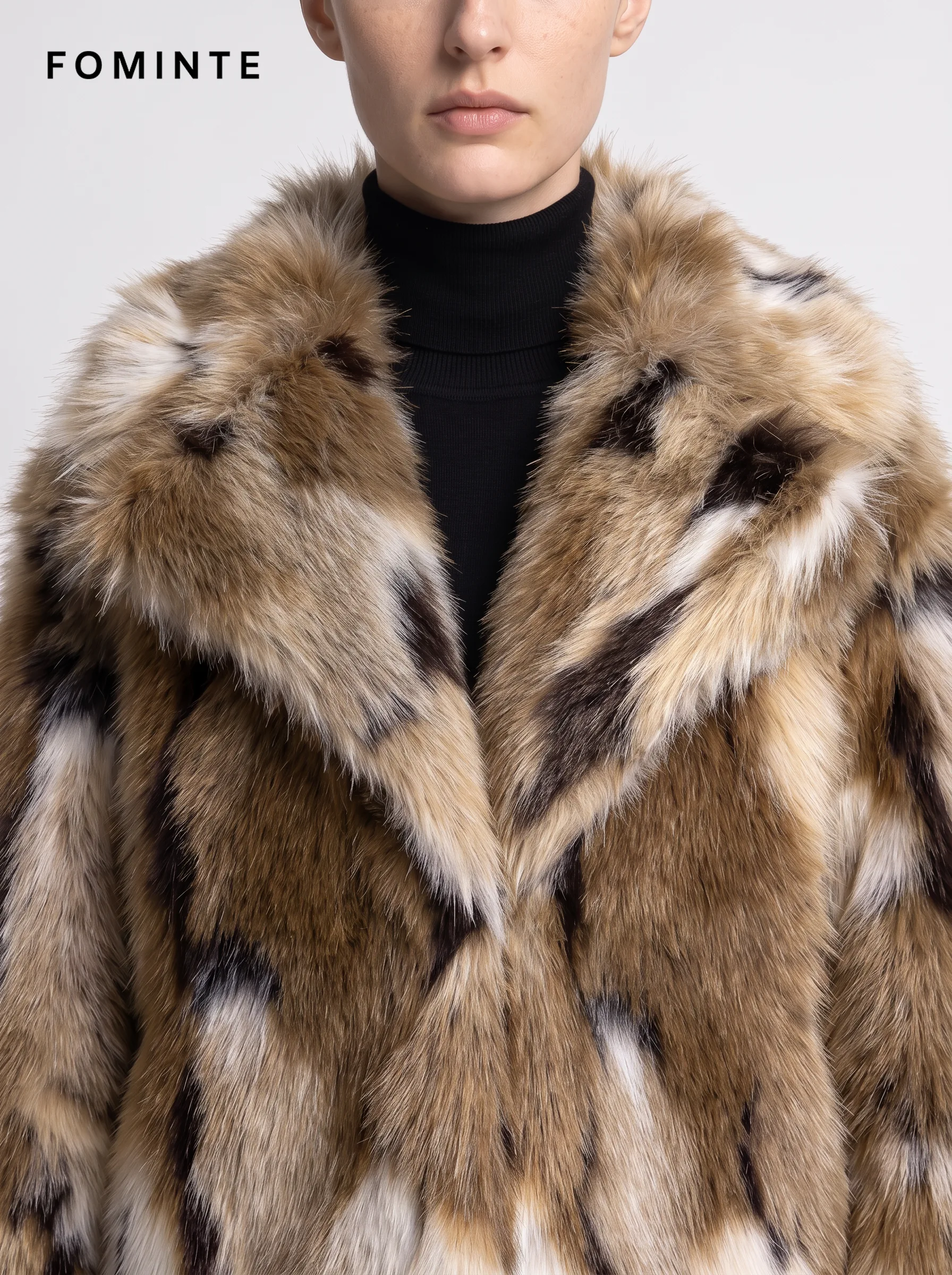 Dark Chocolate Hooded Heavyweight Faux Fur Parka