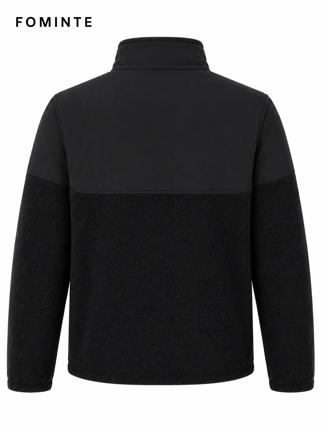 Colorblock Windproof Panel Fleece Jacket FM0801000421-1