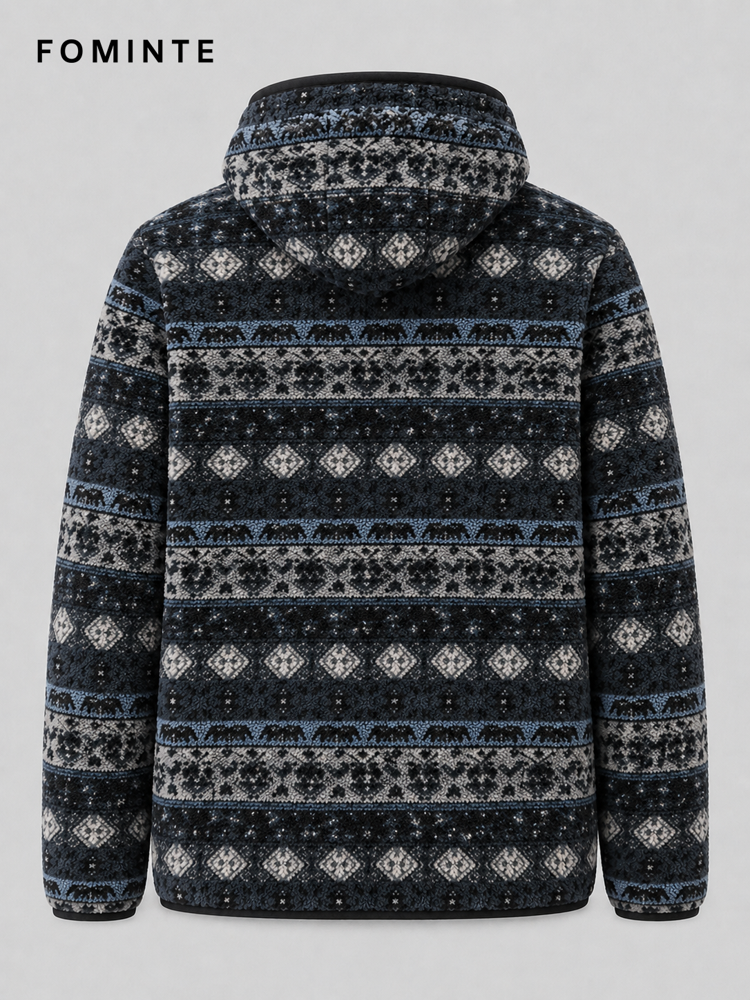 Blue Grey Fleece Jacket for Outdoor Apparel Collections