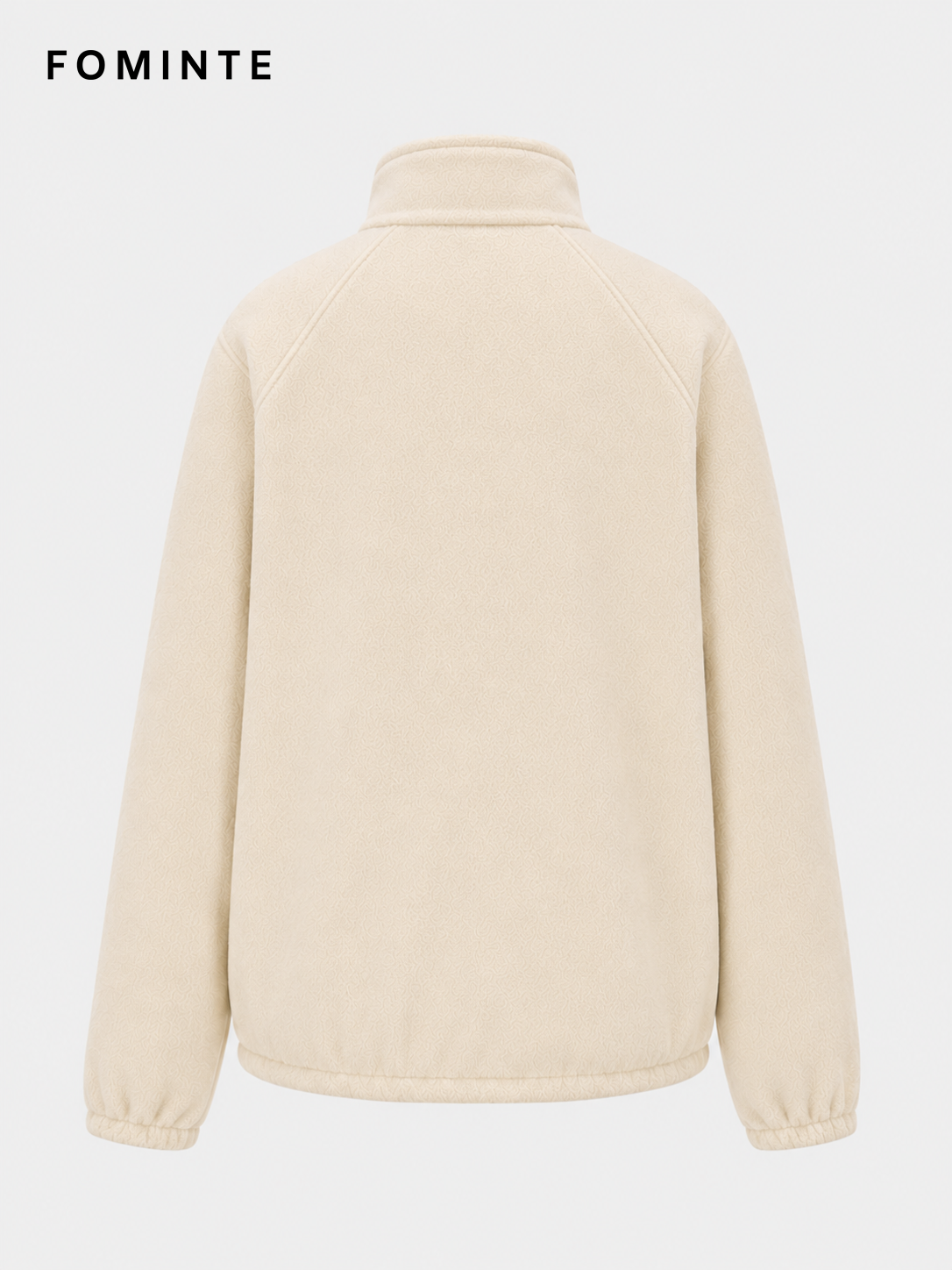Cream White Fleece Jacket for Outdoor Apparel Collections