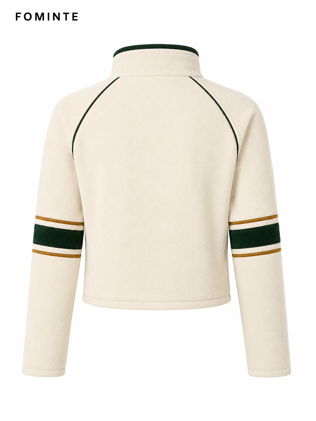 Fleece Stand Collar Cardigan - Solid Color Wholesale Custom Sportswear - FM0802000404-4