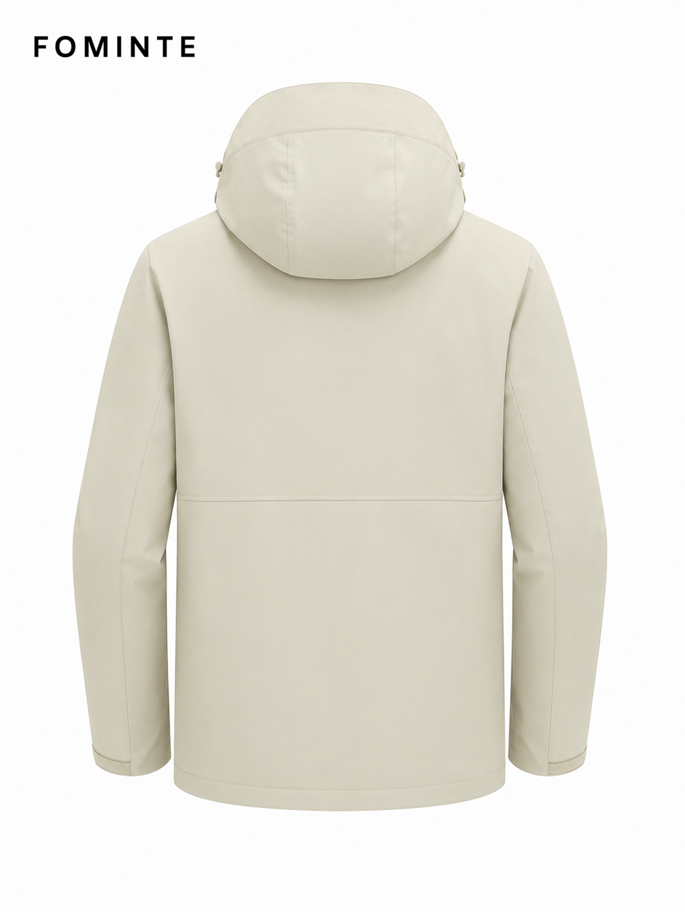 Ivory Hooded Windbreaker Jacket FM0801000431
