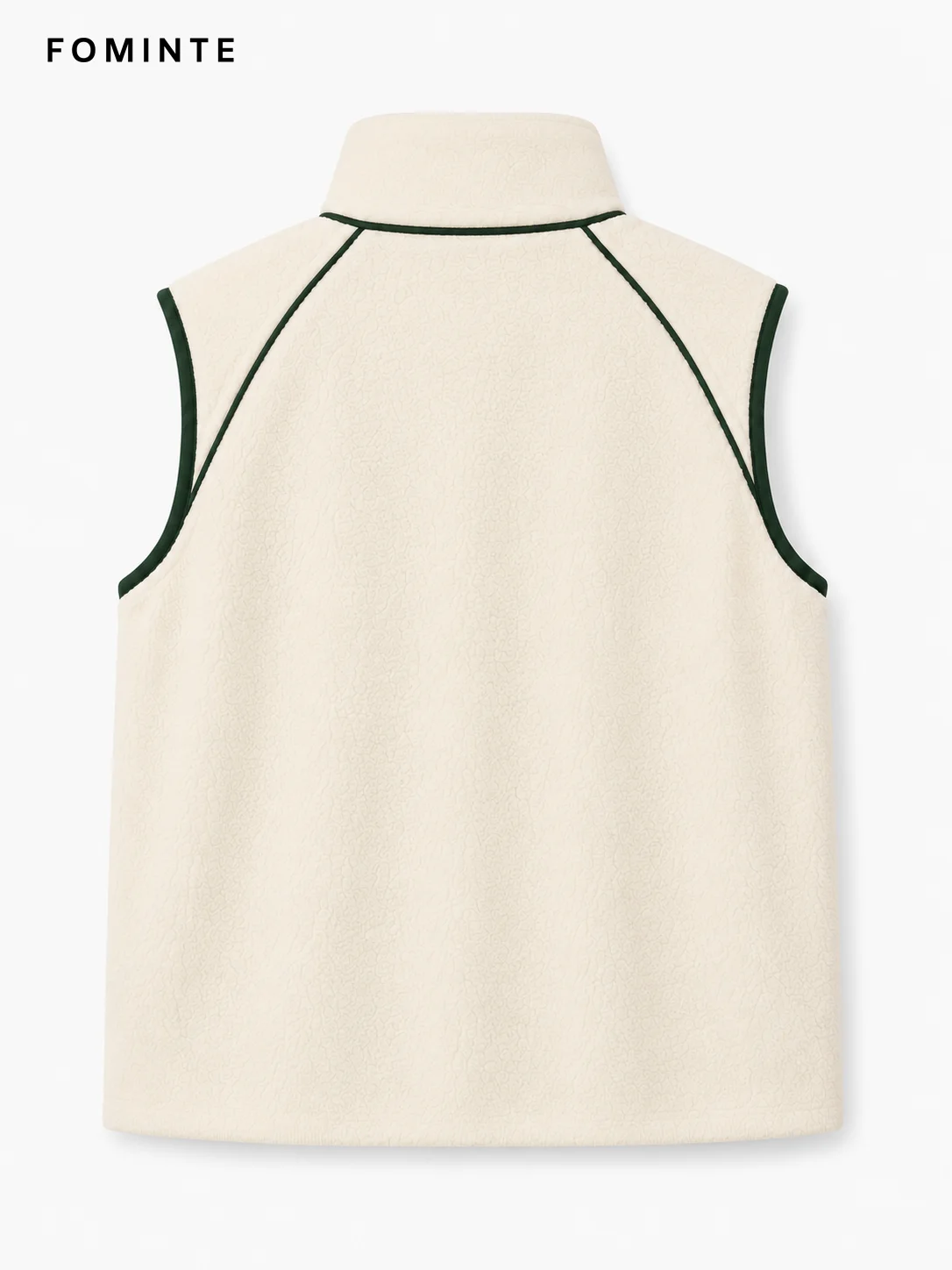 Fleece Stand Collar Vest - Solid Color Wholesale Custom Sportswear - FM0802000404-2