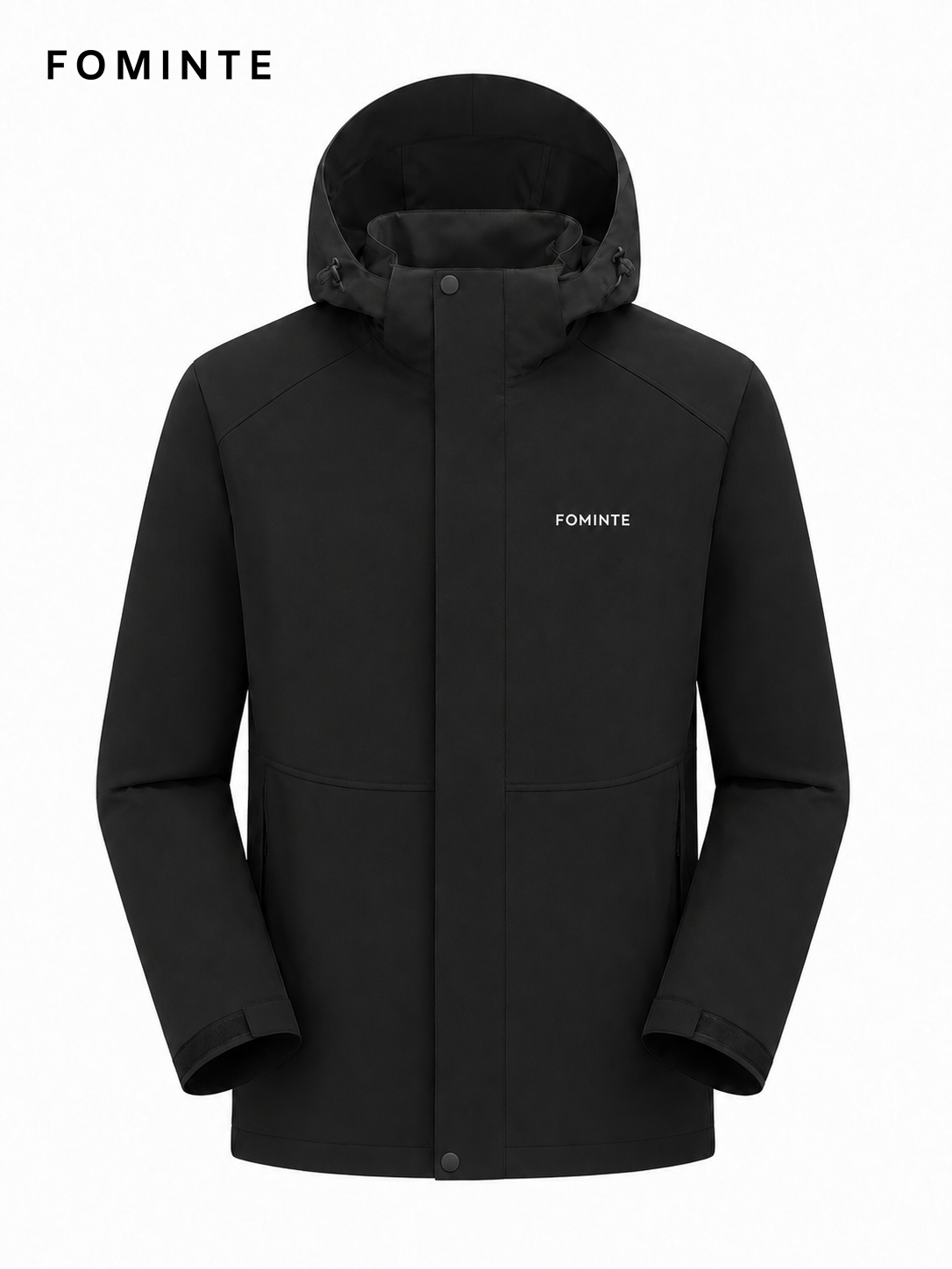 Black Women's Hooded Softshell Jacket Wholesale Custom Outerwear - FM0801000431-3
