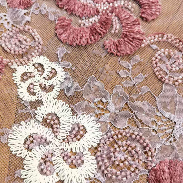 Elara BT2503027: Heirloom Floral Crochet Lace Fabric