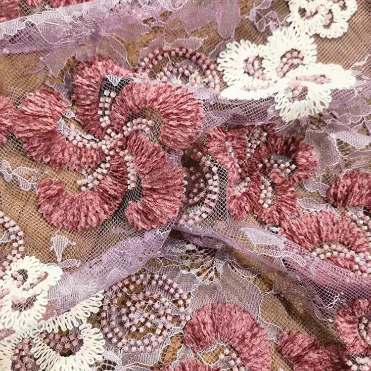 Elara BT2503027: Heirloom Floral Crochet Lace Fabric