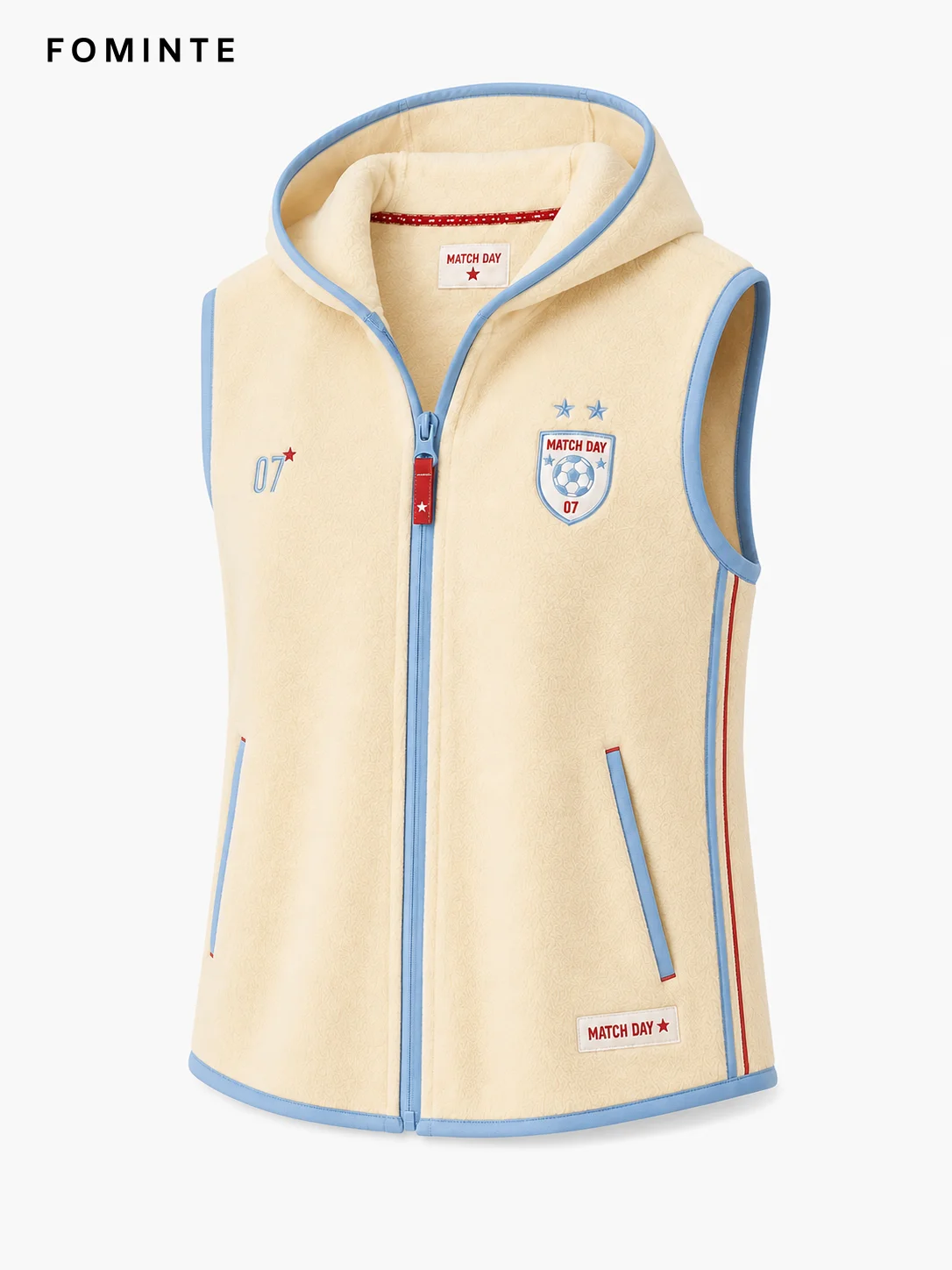 Fleece Hooded Vest - Solid Color Wholesale Custom Sportswear - FM0802000401-2