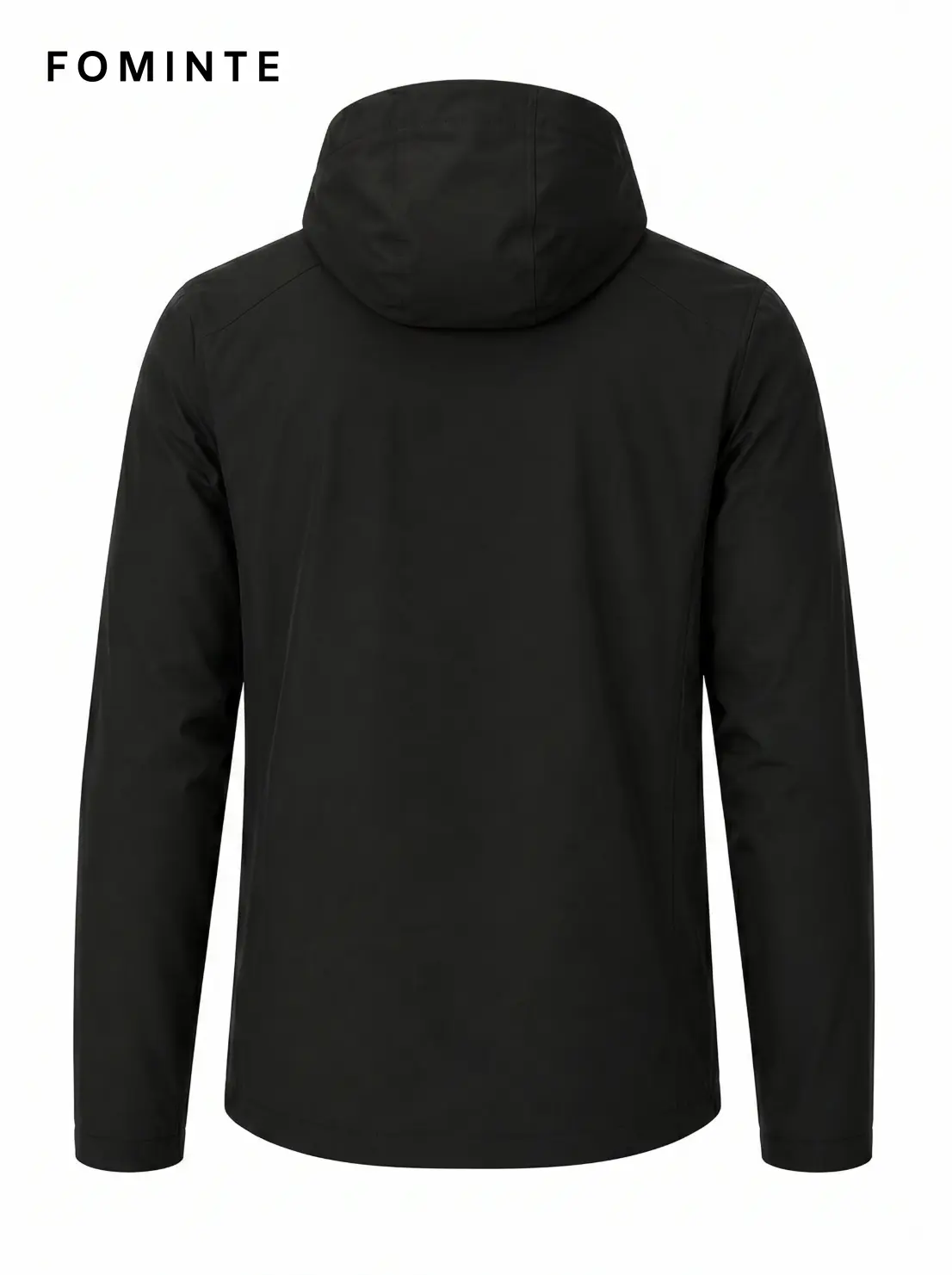 Men's Black Hooded Softshell Jacket