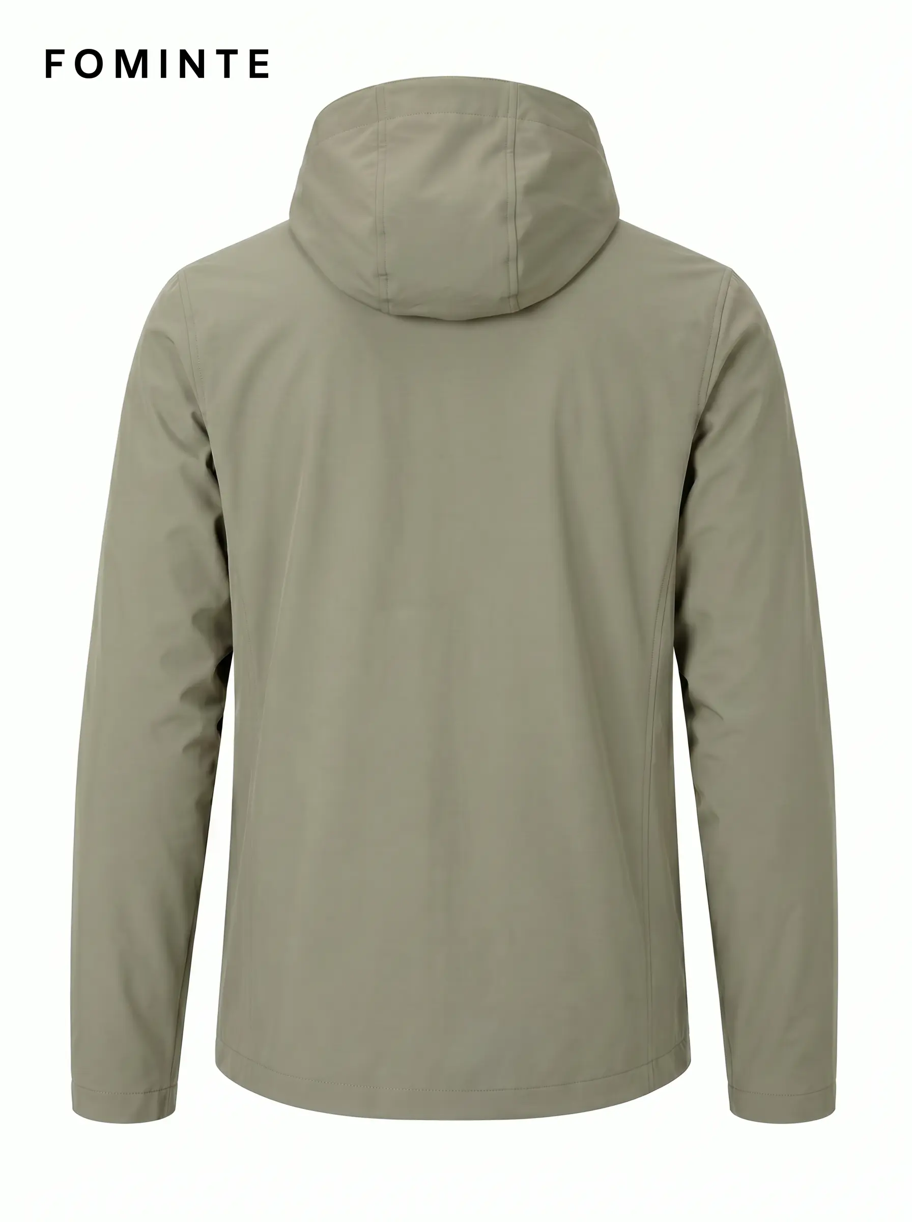 Men's Light Moss Green Hooded Softshell Jacket