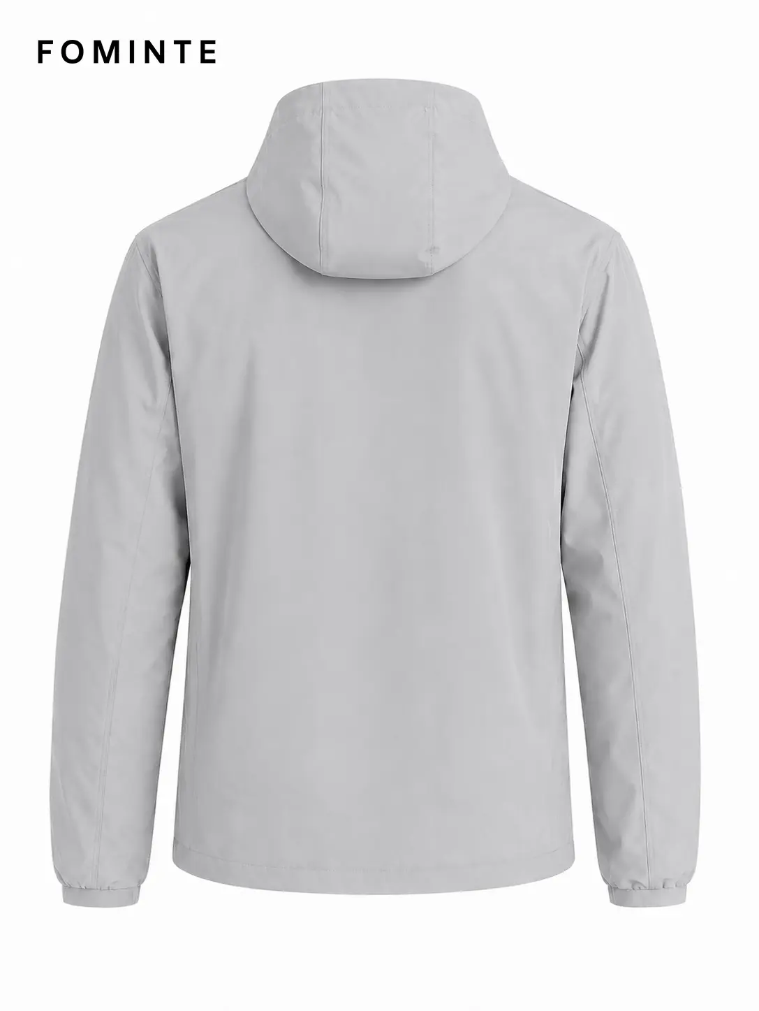 Men's Light Sage Green Minimal Hooded Softshell Jacket