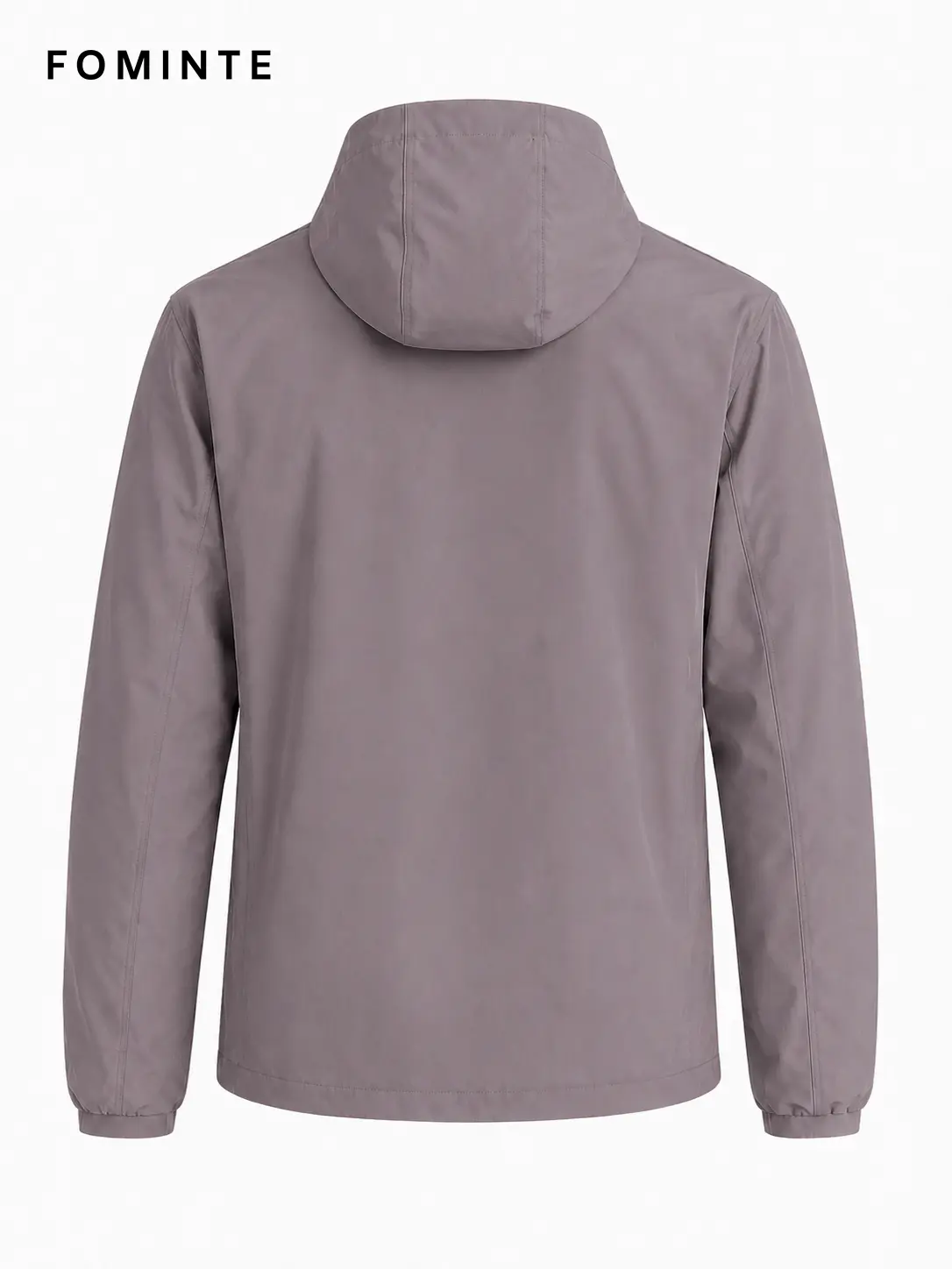 Men's Dusk Rock Grey Minimal Hooded Softshell Jacket