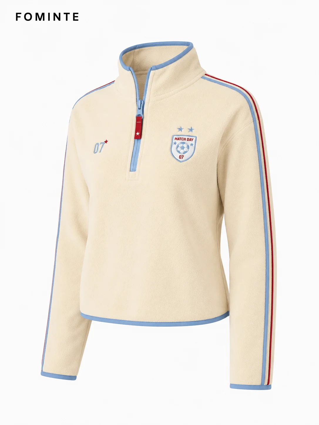 Fleece Stand Collar Pullover - Solid Color Wholesale Custom Sportswear - FM0802000401-3