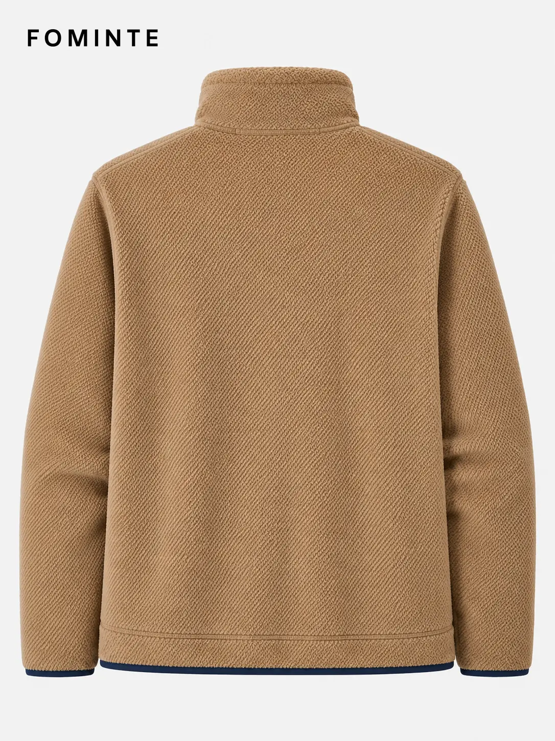 Men's Khaki Brown Contrast Panel Outdoor Softshell Jacket