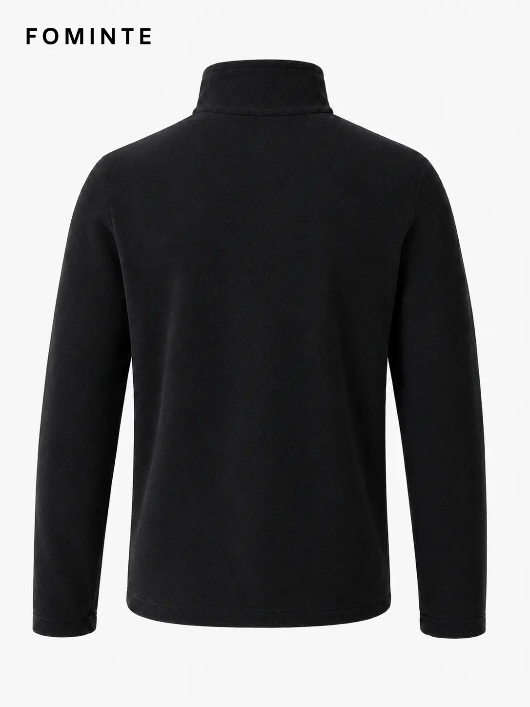 Men's Charcoal Grey Lightweight Quarter-Zip Fleece Pullover