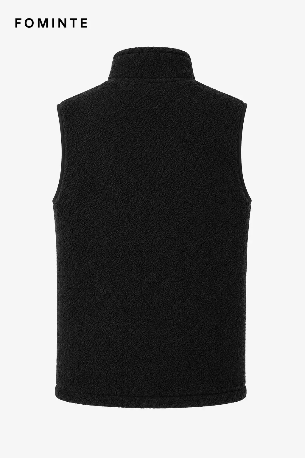 Men's Black Full-Zip Fleece Vest