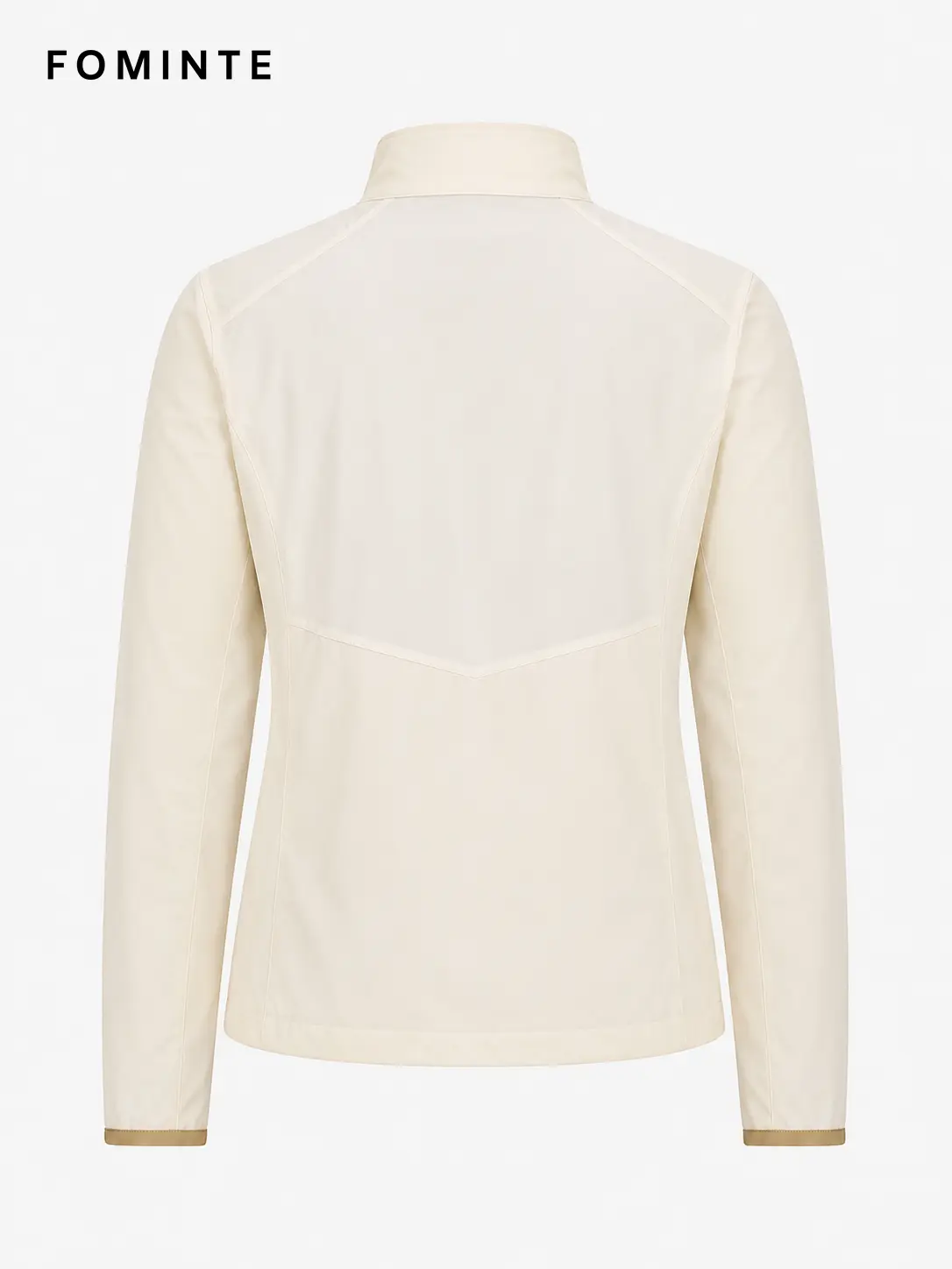 Women's Off White Stand Collar Softshell Jacket