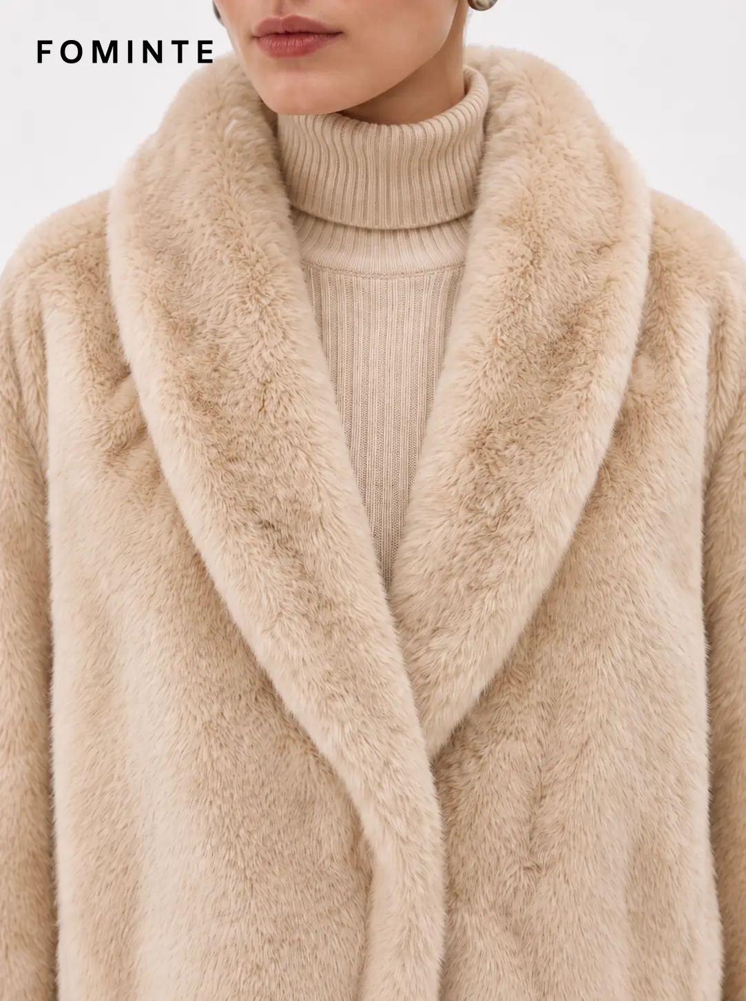 Wholesale Cropped Faux Fur Jacket - FM0202000060