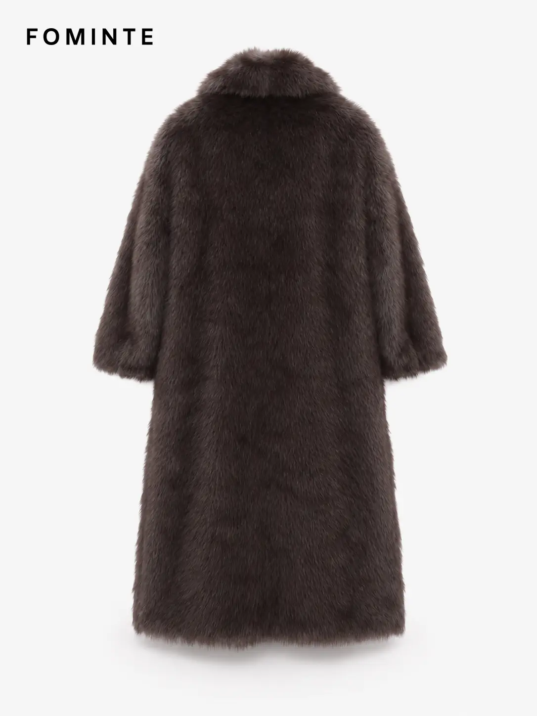 Wholesale Long Faux Mink Fur Robe Coat - FM0202000055