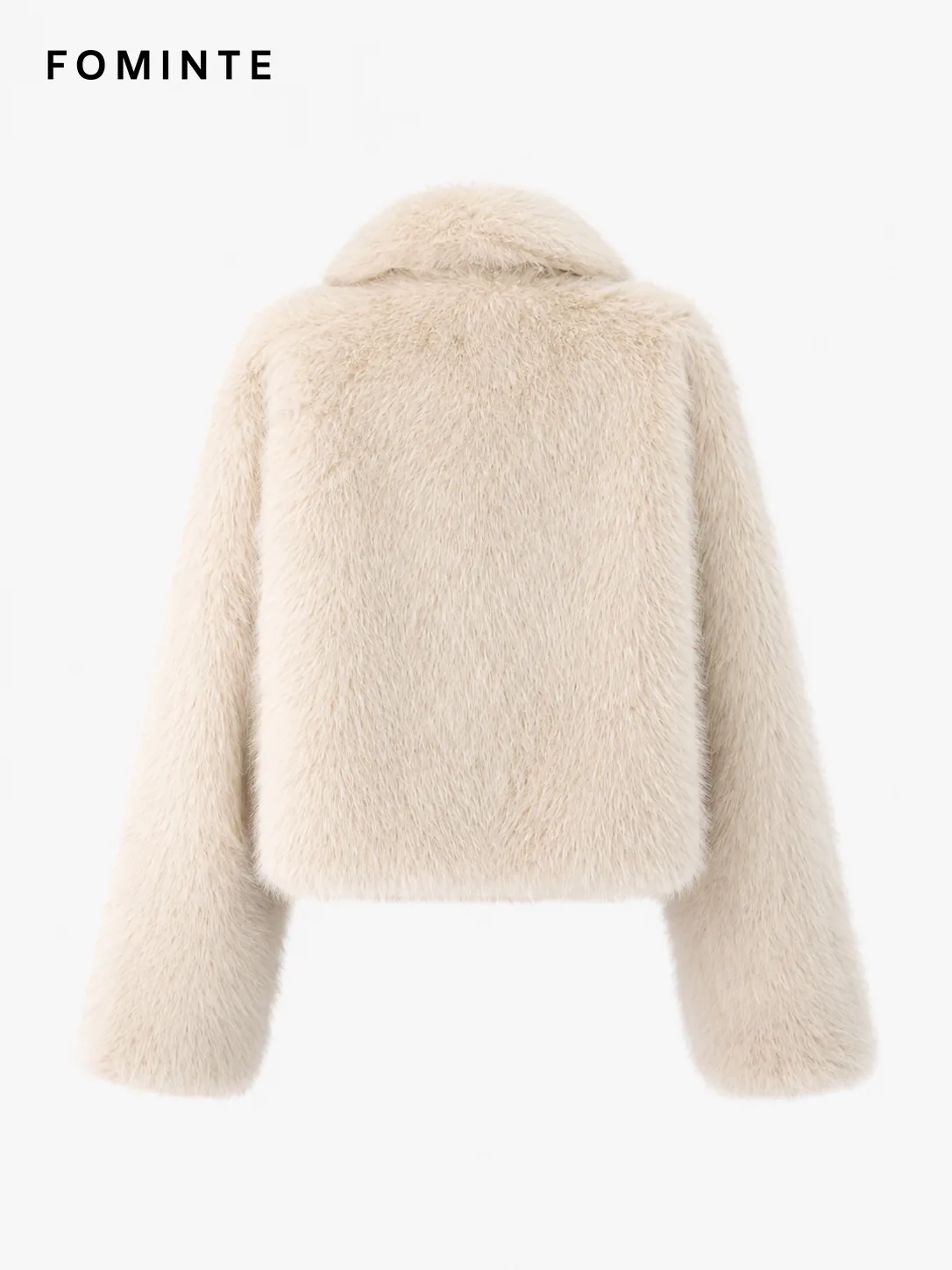 White Faux Fur Bomber Jacket Wholesale