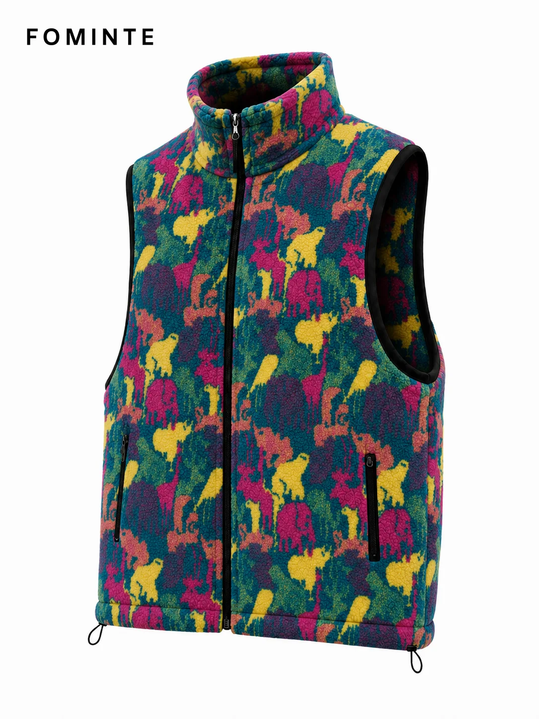 Fleece Sleeveless Vest - All-Over Print Wholesale Custom Sportswear - FM0801000411-2