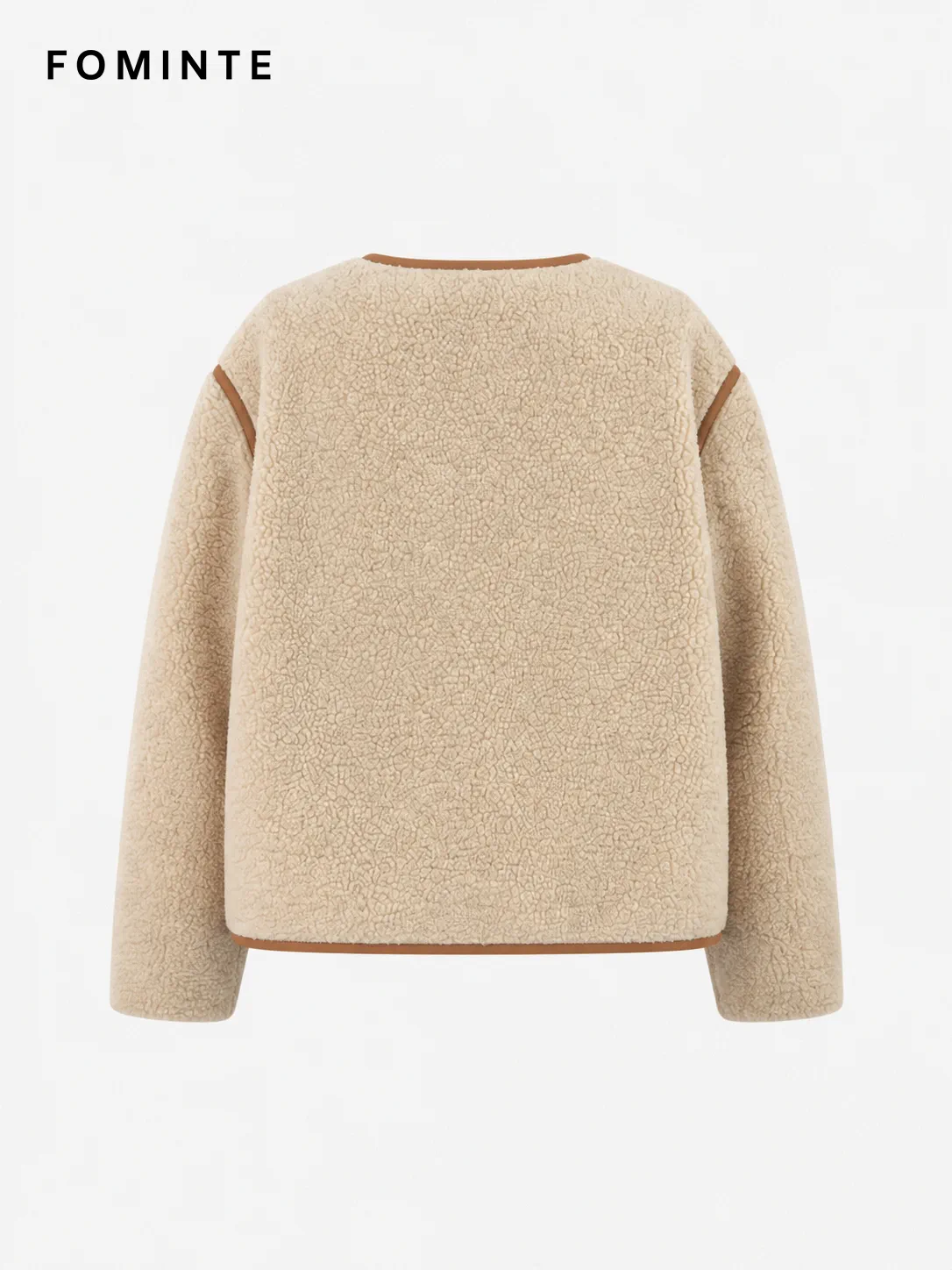 WholesaleHigh-Pile Sherpa Fleece Stand-Collar Jacket - S014100315