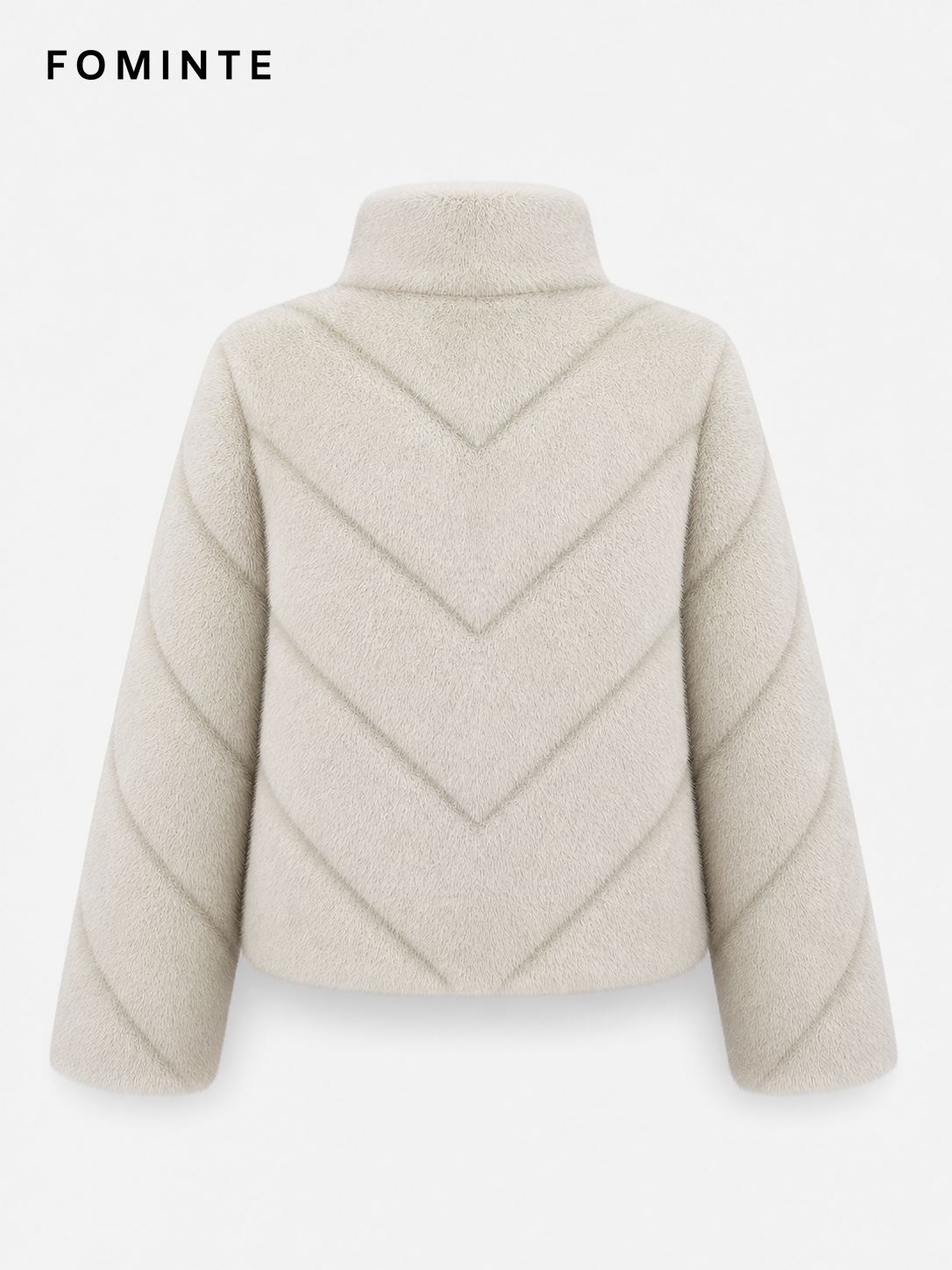 Ivory White Boutique Faux Fur Jacket Wholesale