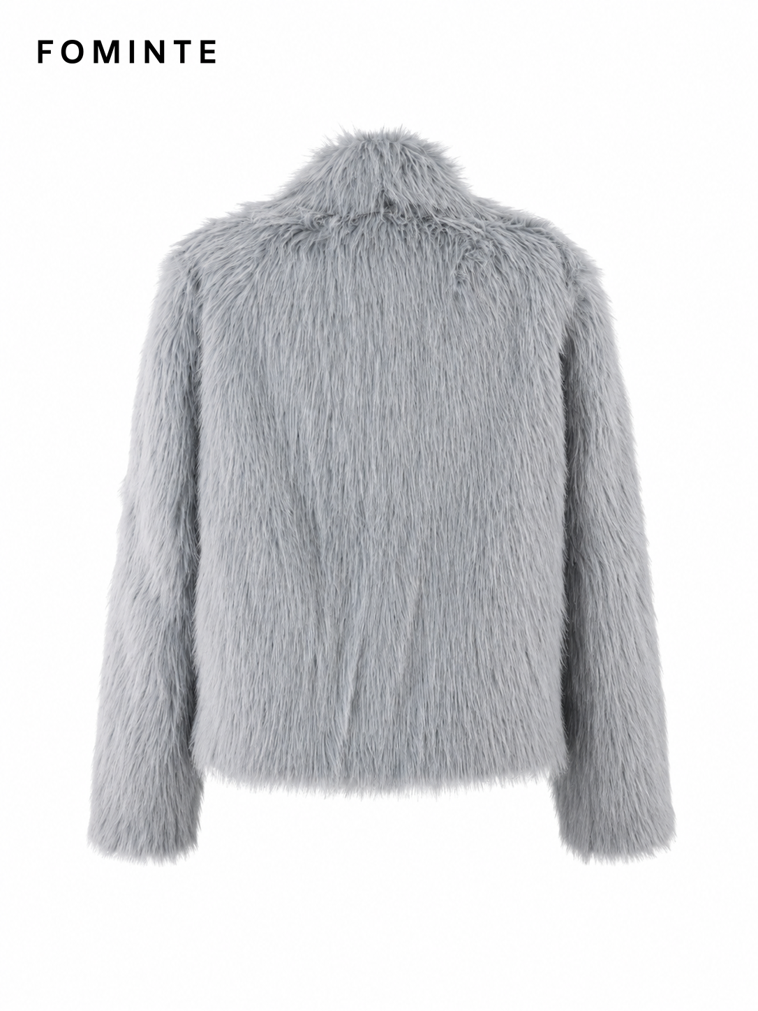 Blue Tonal-Gradient Faux Fur Jacket Wholesale