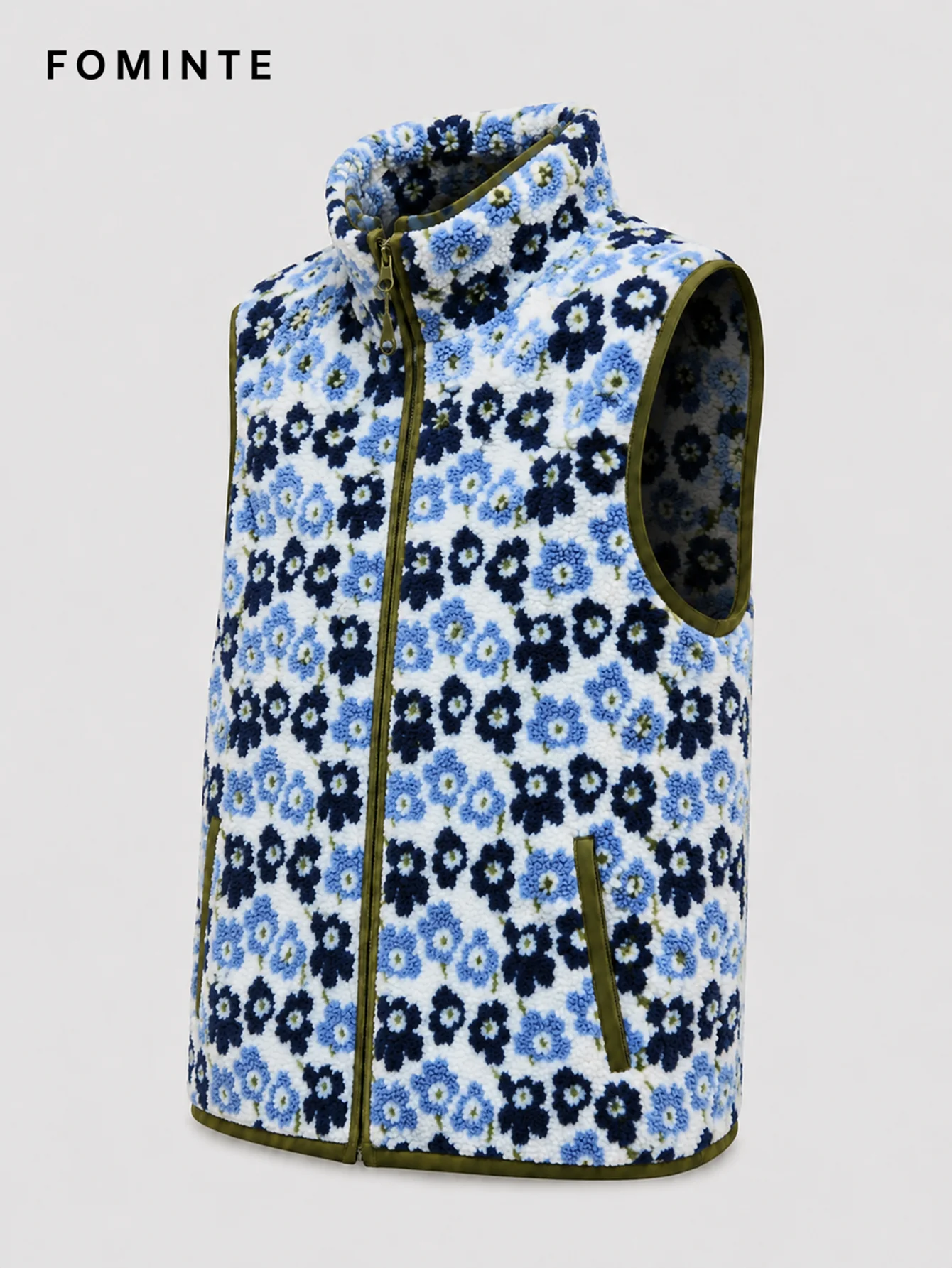 Fleece Sleeveless Vest - All-Over Print Wholesale Custom Sportswear - FM0801000412-2
